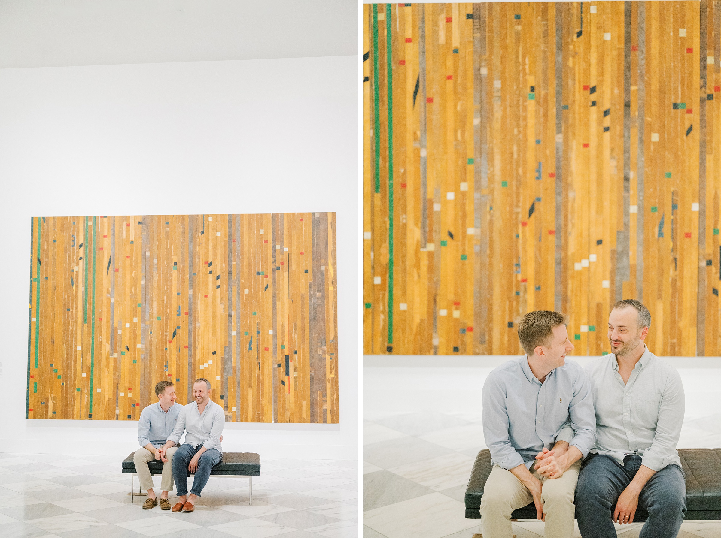 Same Sex Engagement Session at The National Portrait Gallery photographed by Baltimore Wedding Photographer Cait Kramer