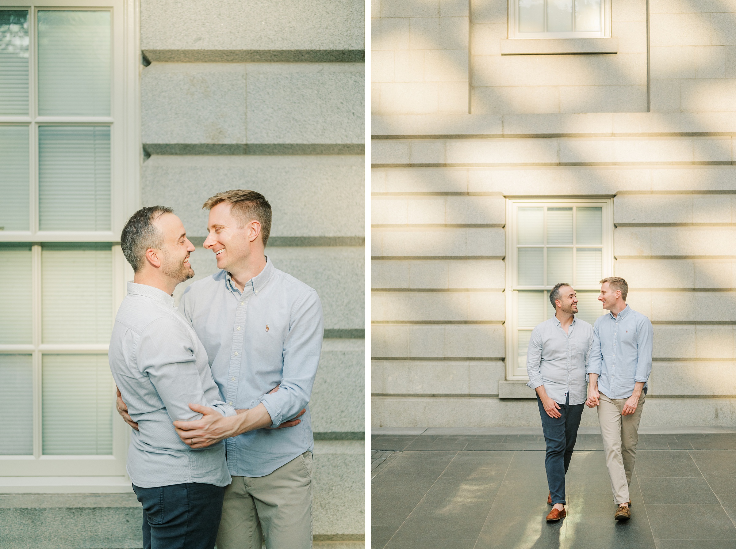 Same Sex Engagement Session at The National Portrait Gallery photographed by Baltimore Wedding Photographer Cait Kramer
