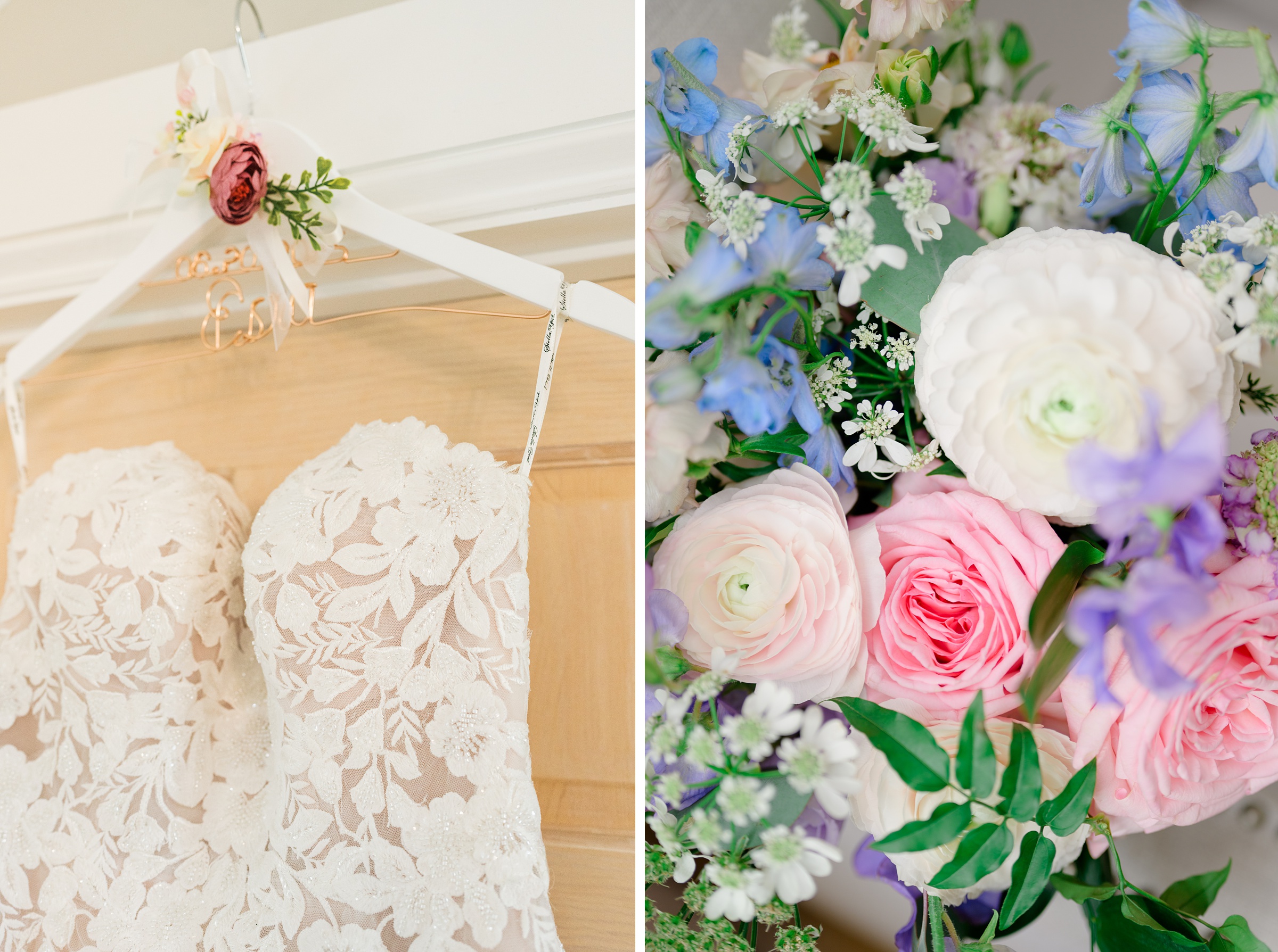 Bridal details at The View at Bluemont Wedding photographed by Baltimore Wedding Photographer Cait Kramer.