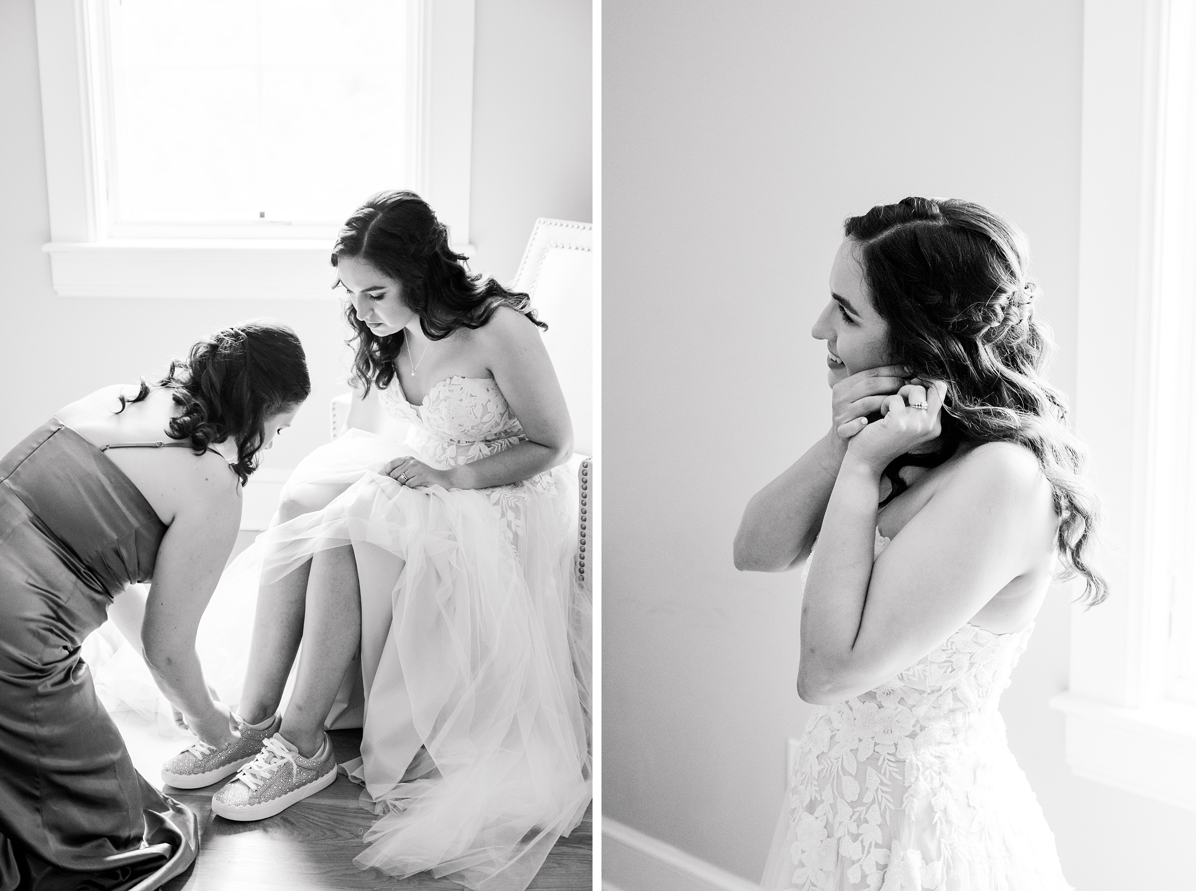 Bridal details at The View at Bluemont Wedding photographed by Baltimore Wedding Photographer Cait Kramer.