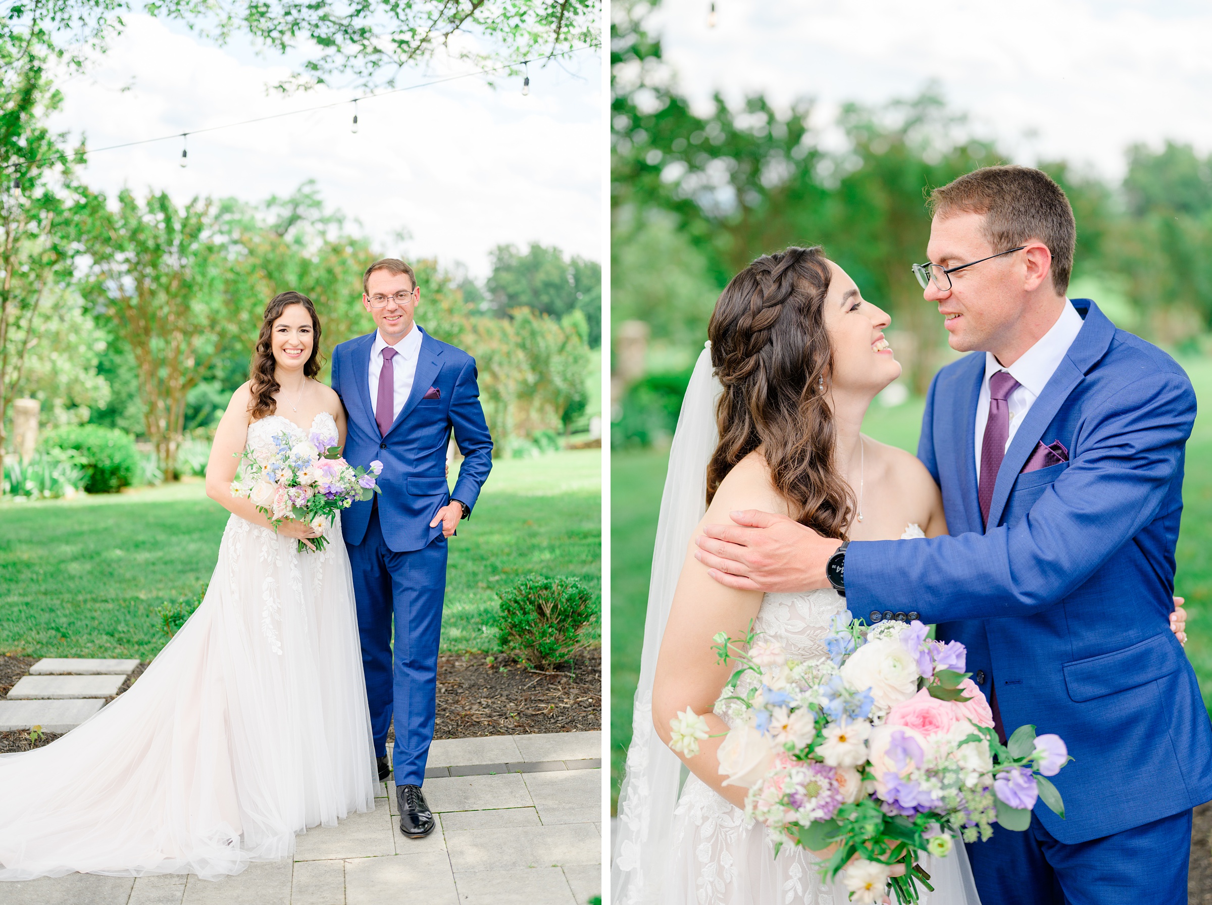 Bride and Groom Portraits at The View at Bluemont Wedding photographed by Baltimore Wedding Photographer Cait Kramer.