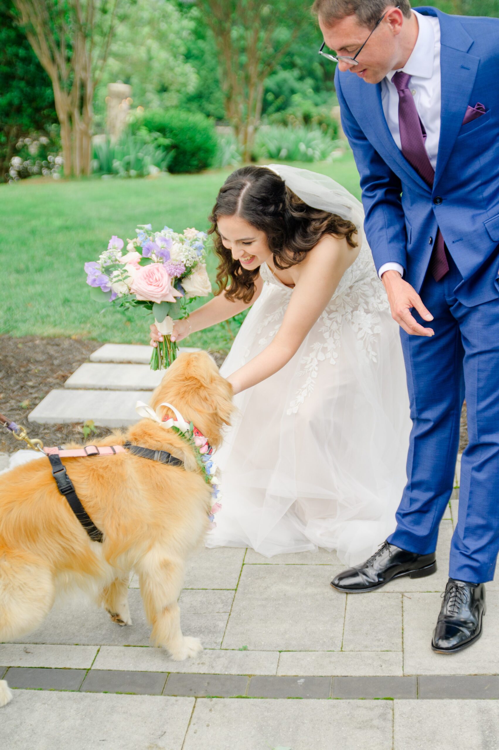 Bride and Groom Portraits at The View at Bluemont Wedding photographed by Baltimore Wedding Photographer Cait Kramer.