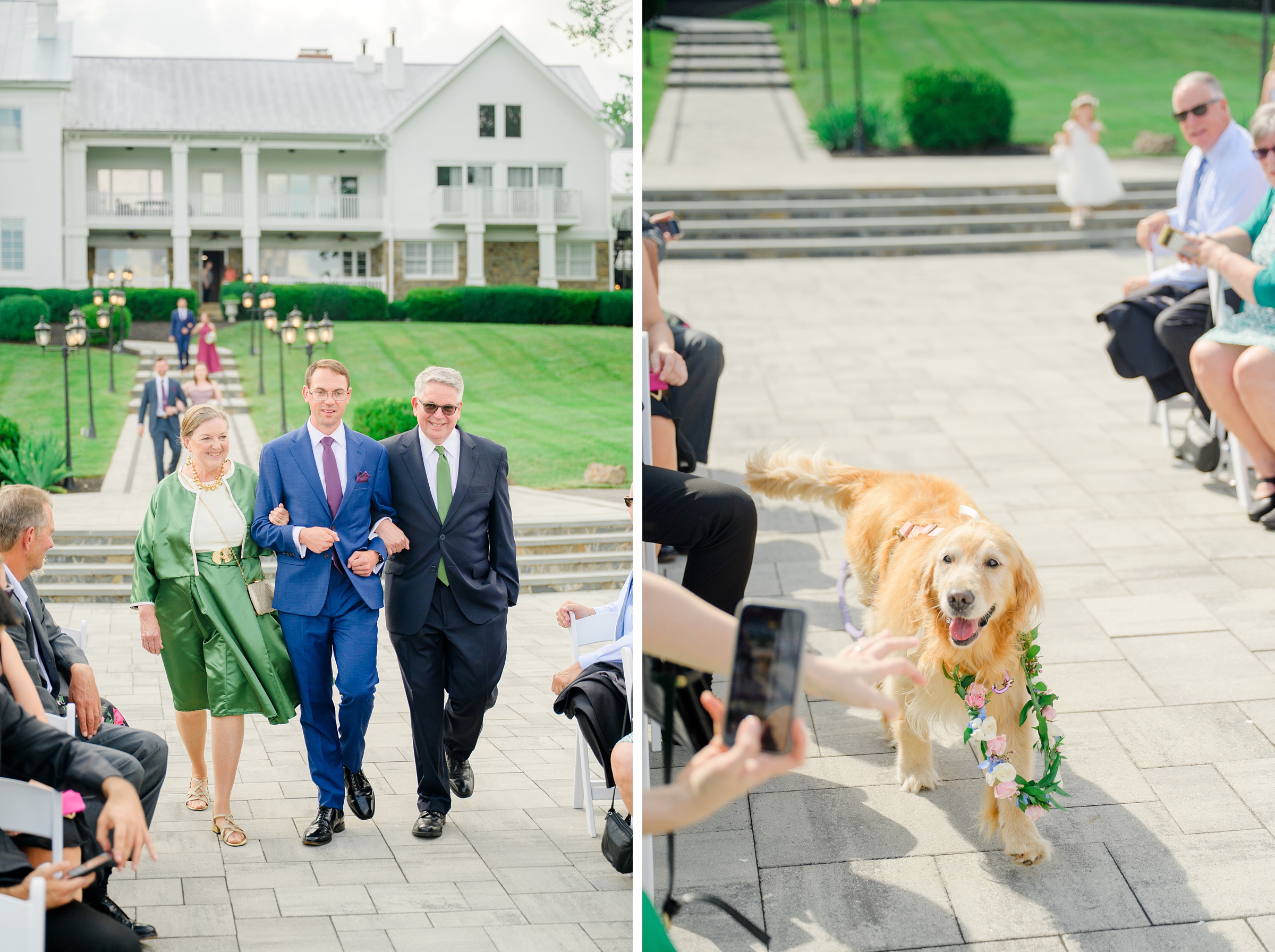Wedding Ceremony at The View at Bluemont photographed by Baltimore Wedding Photographer Cait Kramer.