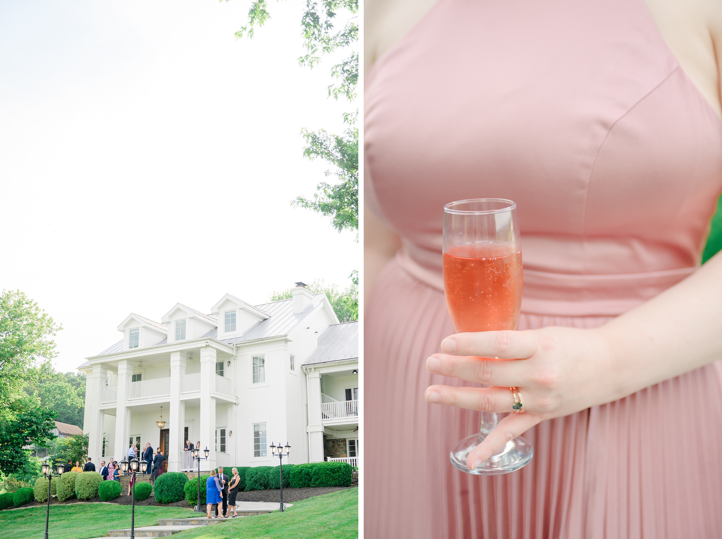 Cocktail Hour at The View at Bluemont photographed by Baltimore Wedding Photographer Cait Kramer.