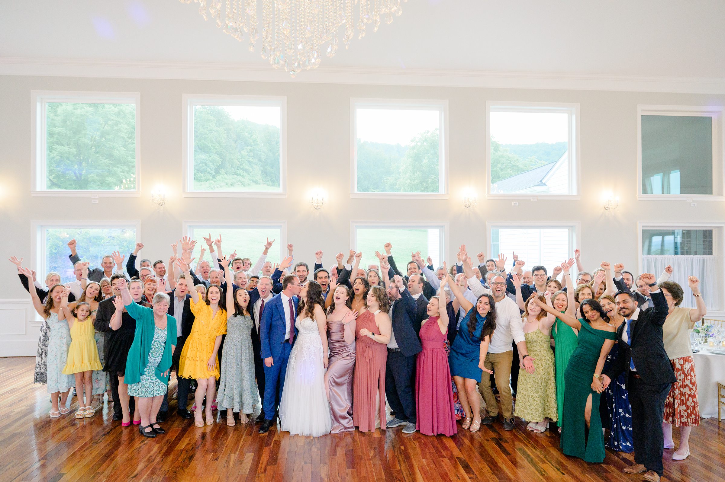Wedding Reception at The View at Bluemont photographed by Baltimore Wedding Photographer Cait Kramer.