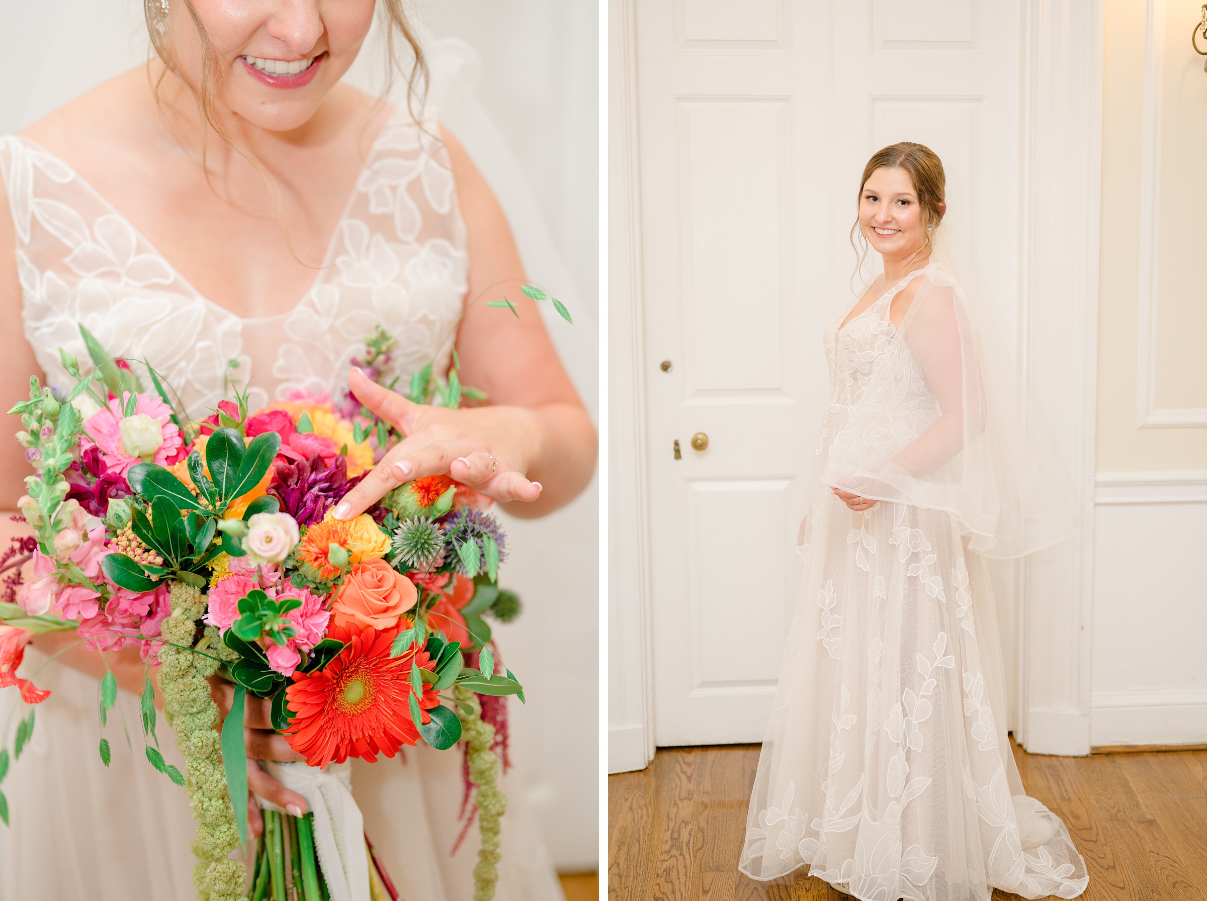 Kara and Kendall's vibrant summer wedding at the Woodend Nature Sanctuary photographed by Baltimore Wedding Photographer Cait Kramer.