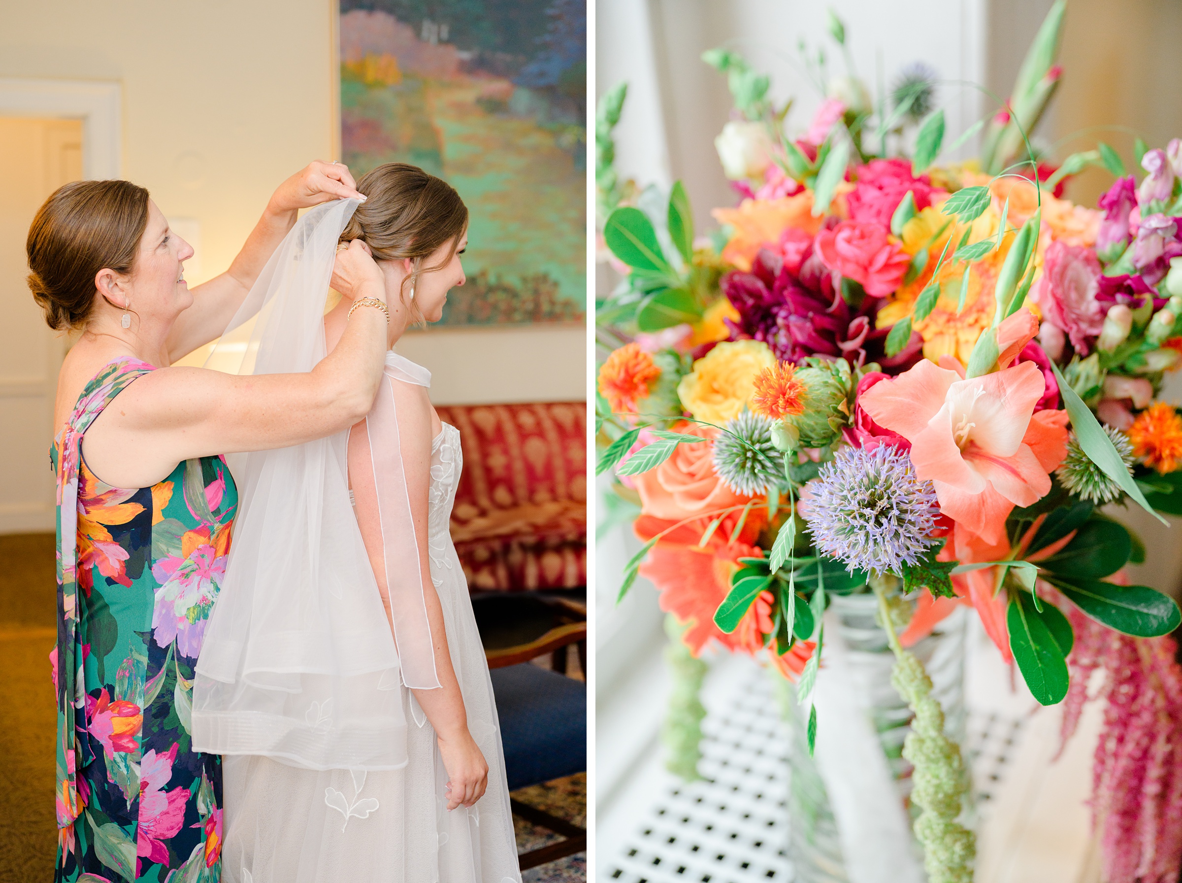 Kara and Kendall's vibrant summer wedding at the Woodend Nature Sanctuary photographed by Baltimore Wedding Photographer Cait Kramer.