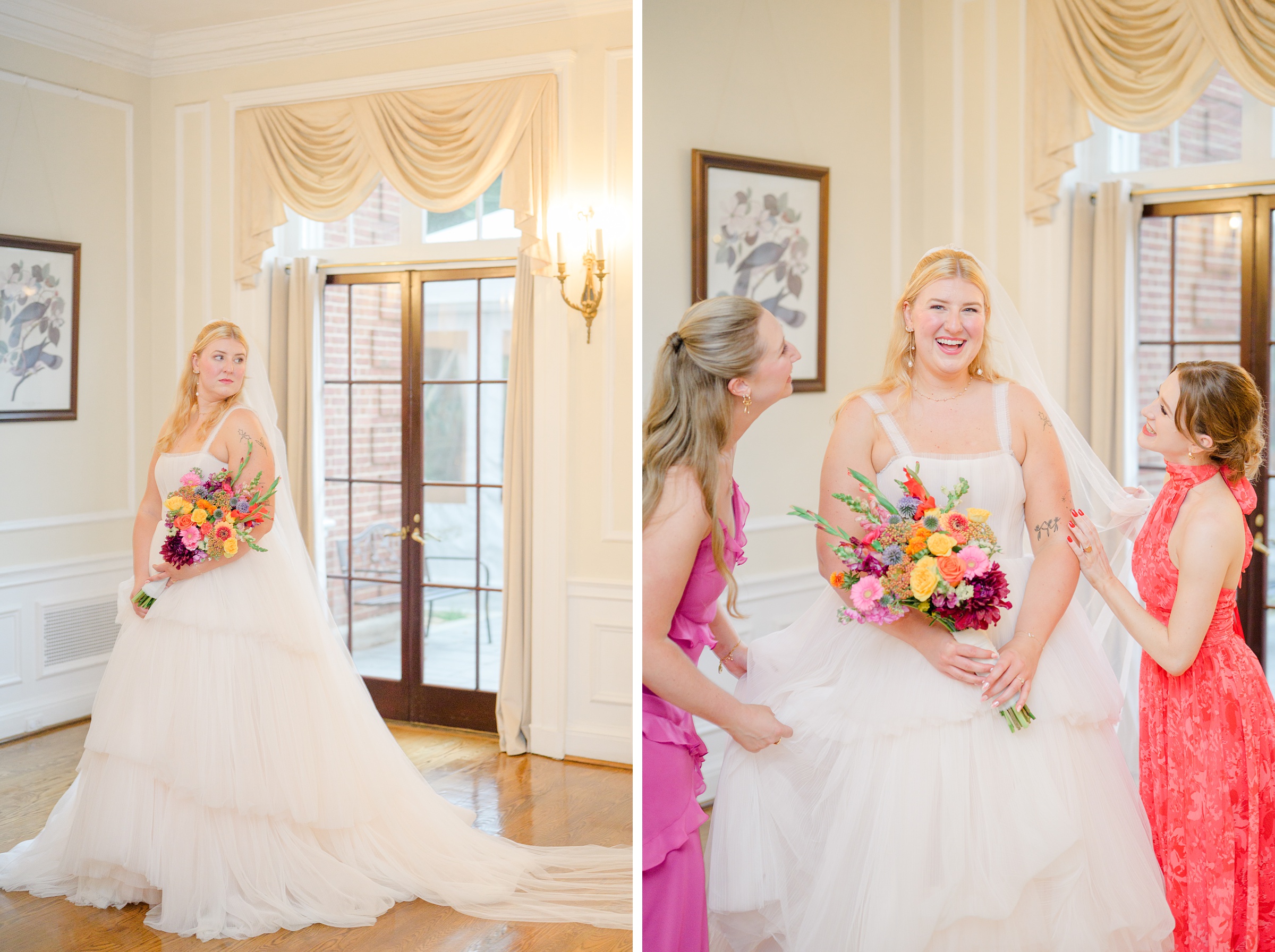 Kara and Kendall's vibrant summer wedding at the Woodend Nature Sanctuary photographed by Baltimore Wedding Photographer Cait Kramer.