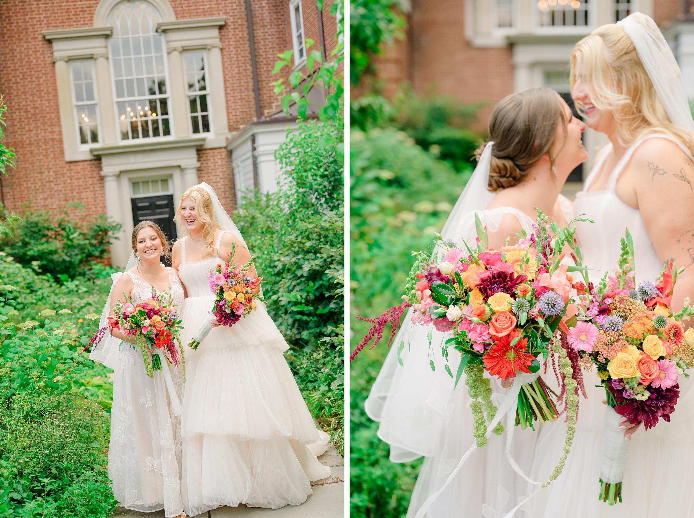 Kara and Kendall's vibrant summer wedding at the Woodend Nature Sanctuary photographed by Baltimore Wedding Photographer Cait Kramer.