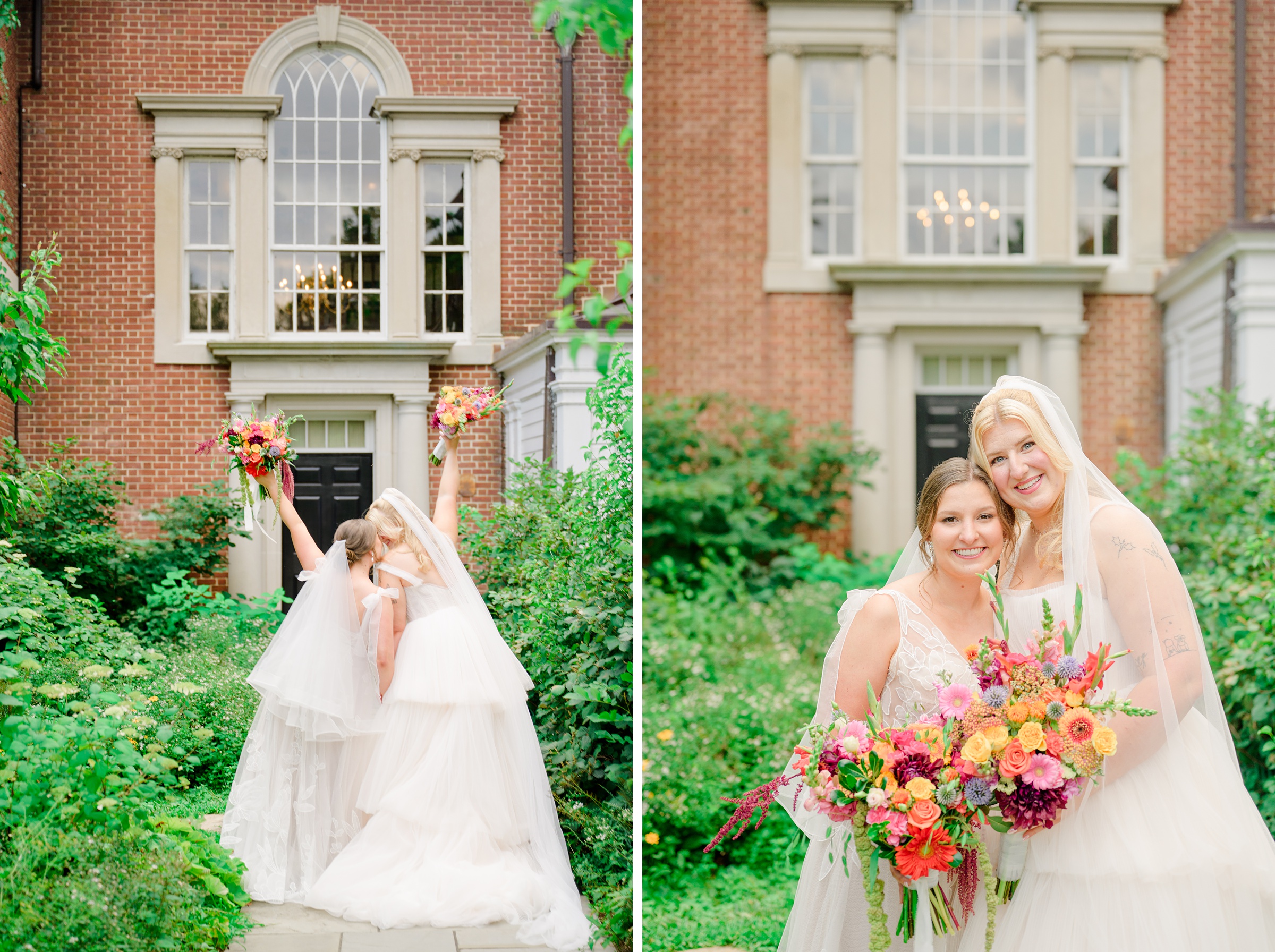 Kara and Kendall's vibrant summer wedding at the Woodend Nature Sanctuary photographed by Baltimore Wedding Photographer Cait Kramer.