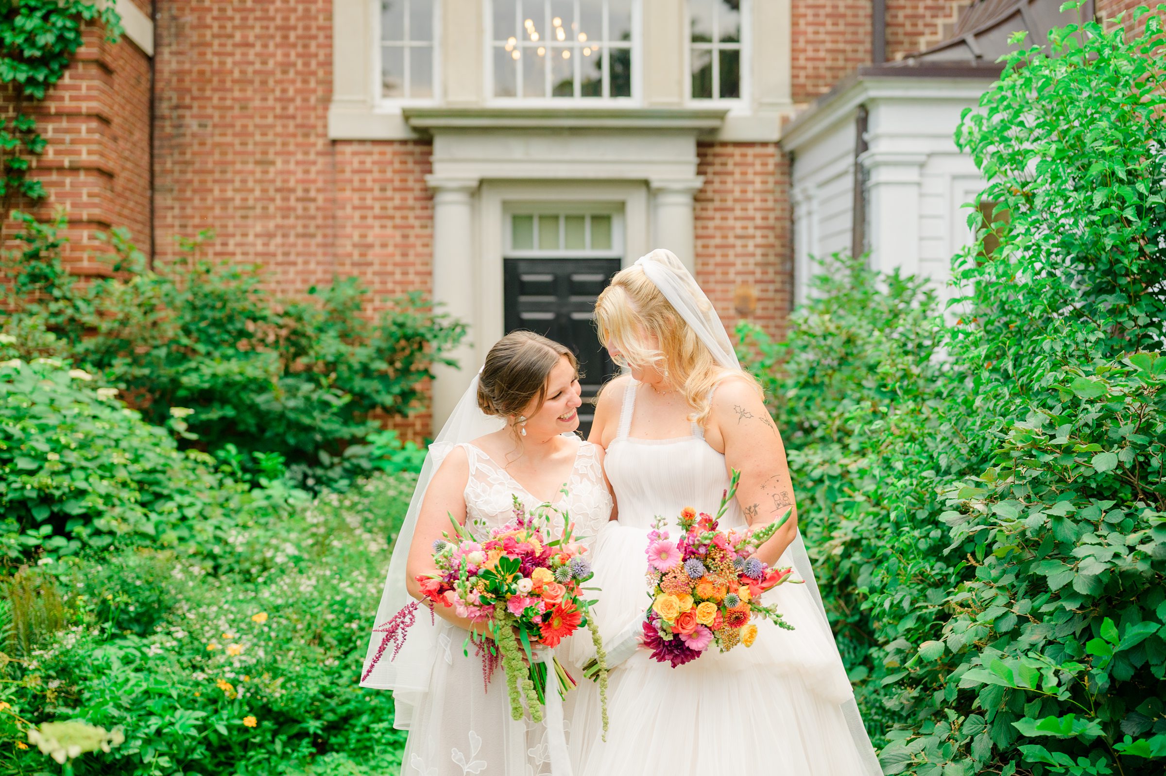 Kara and Kendall's vibrant summer wedding at the Woodend Nature Sanctuary photographed by Baltimore Wedding Photographer Cait Kramer.