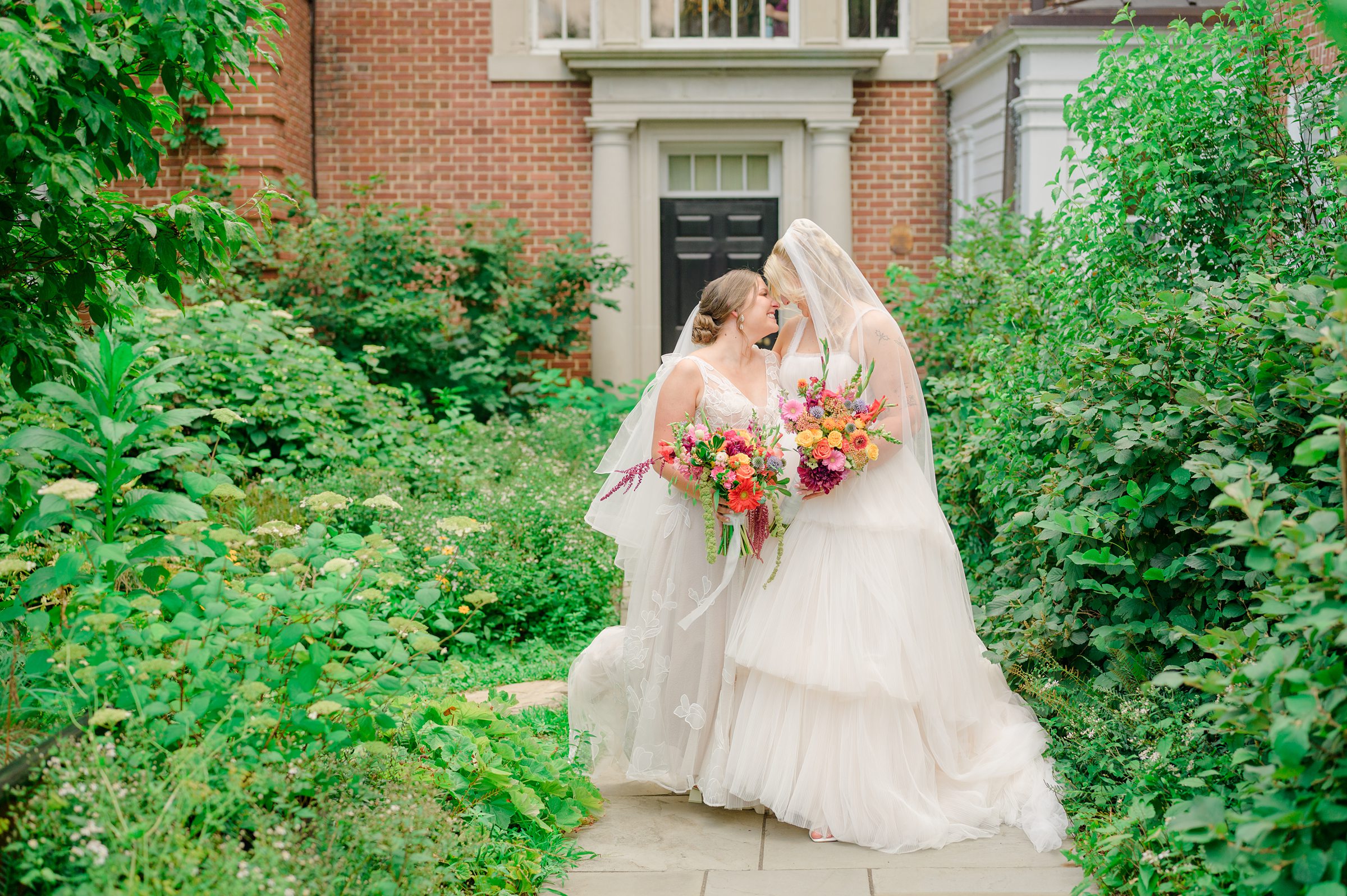 Kara and Kendall's vibrant summer wedding at the Woodend Nature Sanctuary photographed by Baltimore Wedding Photographer Cait Kramer.