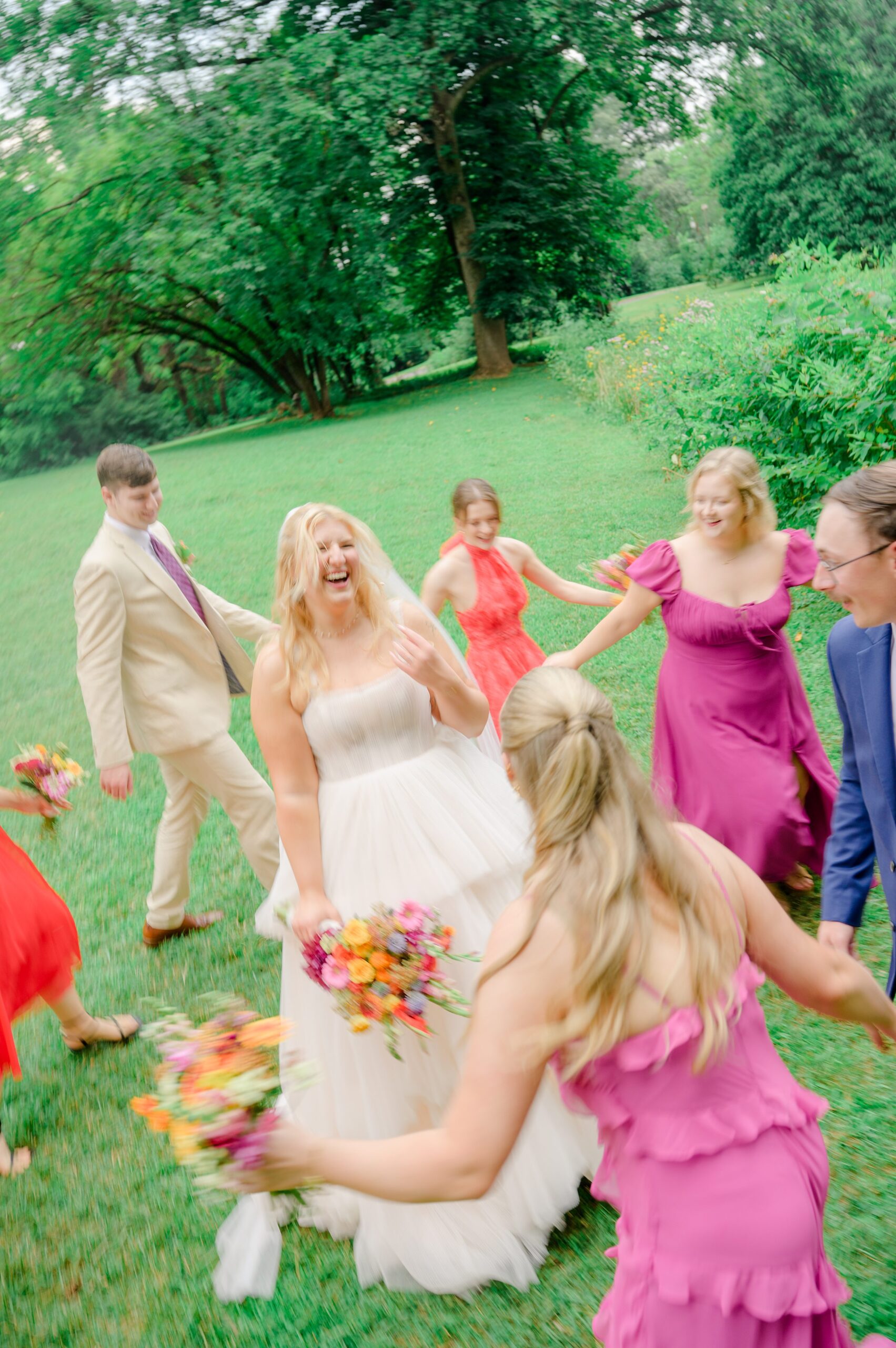 Kara and Kendall's vibrant summer wedding at the Woodend Nature Sanctuary photographed by Baltimore Wedding Photographer Cait Kramer.