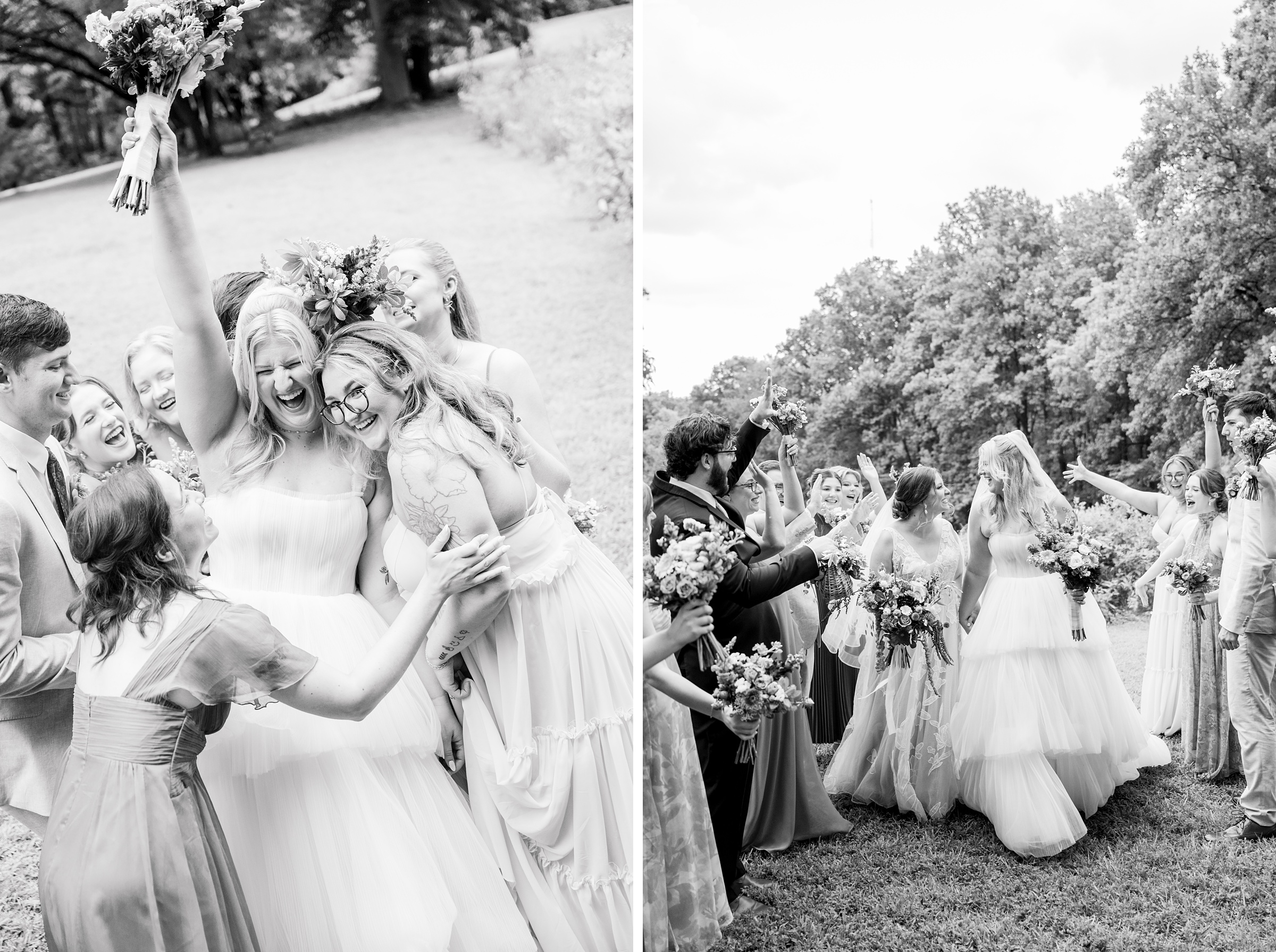 Kara and Kendall's vibrant summer wedding at the Woodend Nature Sanctuary photographed by Baltimore Wedding Photographer Cait Kramer.