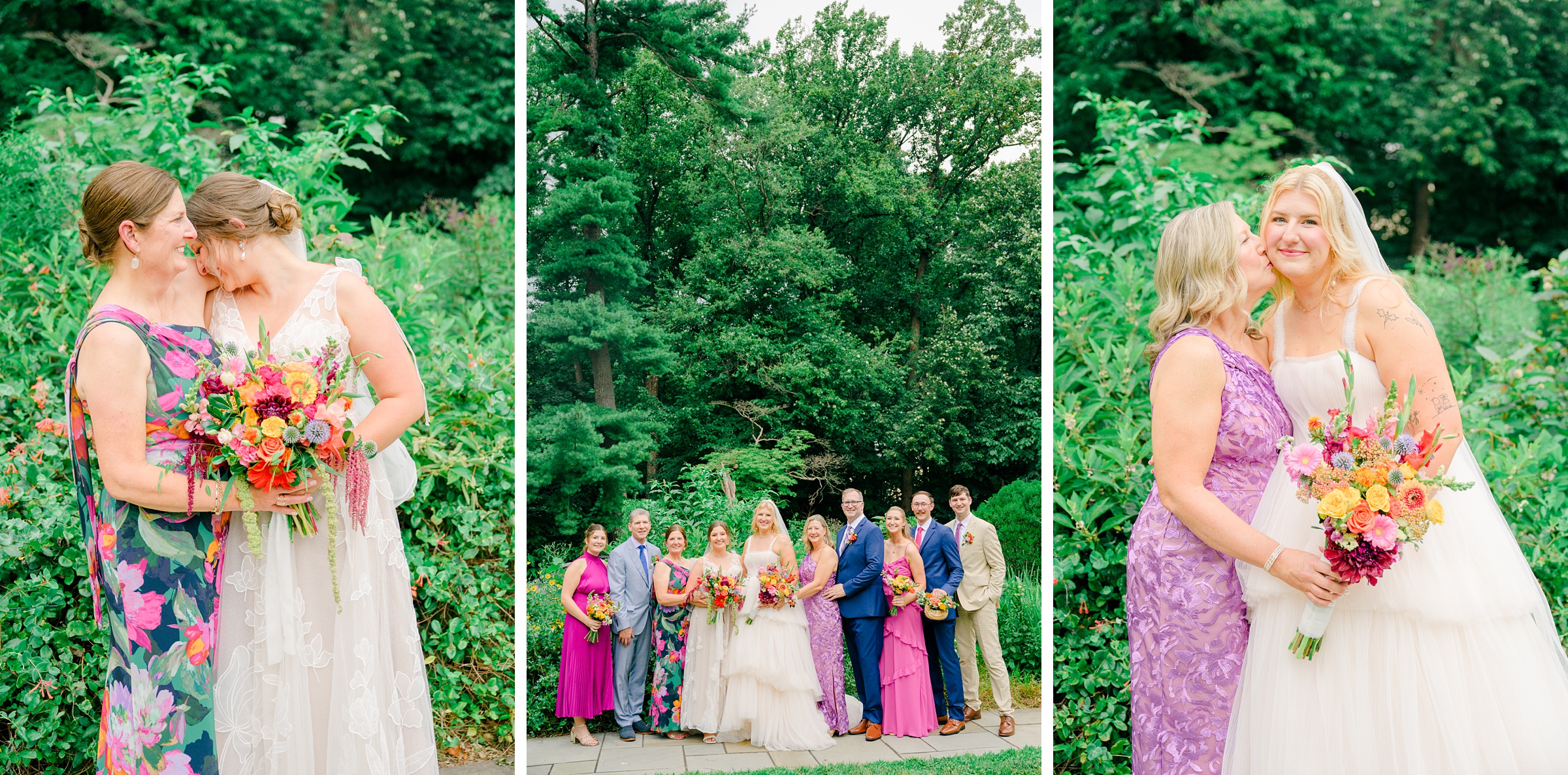Kara and Kendall's vibrant summer wedding at the Woodend Nature Sanctuary photographed by Baltimore Wedding Photographer Cait Kramer.
