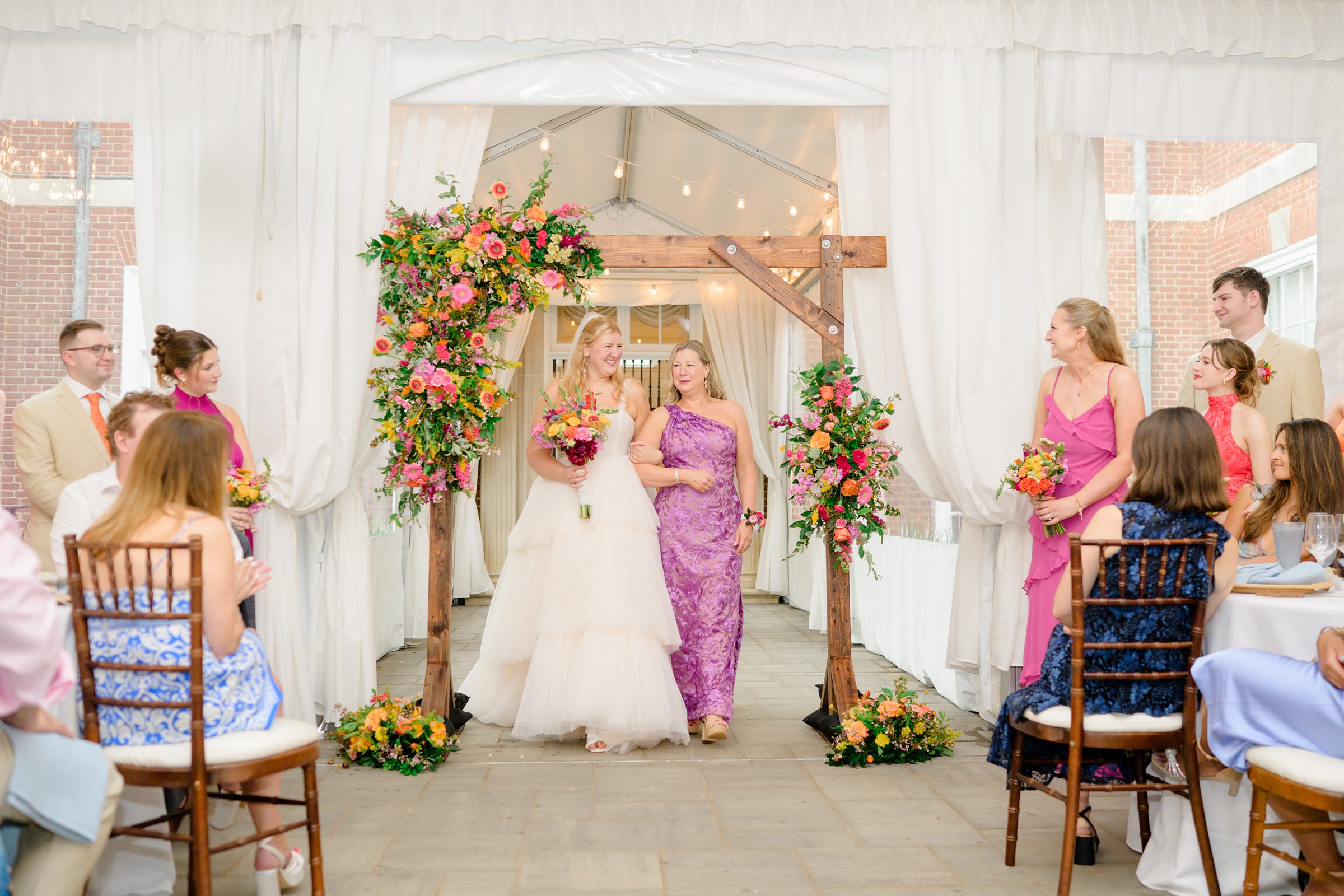 Kara and Kendall's vibrant summer wedding at the Woodend Nature Sanctuary photographed by Baltimore Wedding Photographer Cait Kramer.