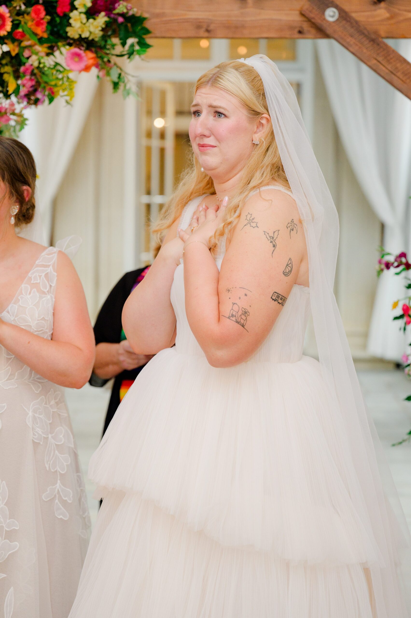 Kara and Kendall's vibrant summer wedding at the Woodend Nature Sanctuary photographed by Baltimore Wedding Photographer Cait Kramer.
