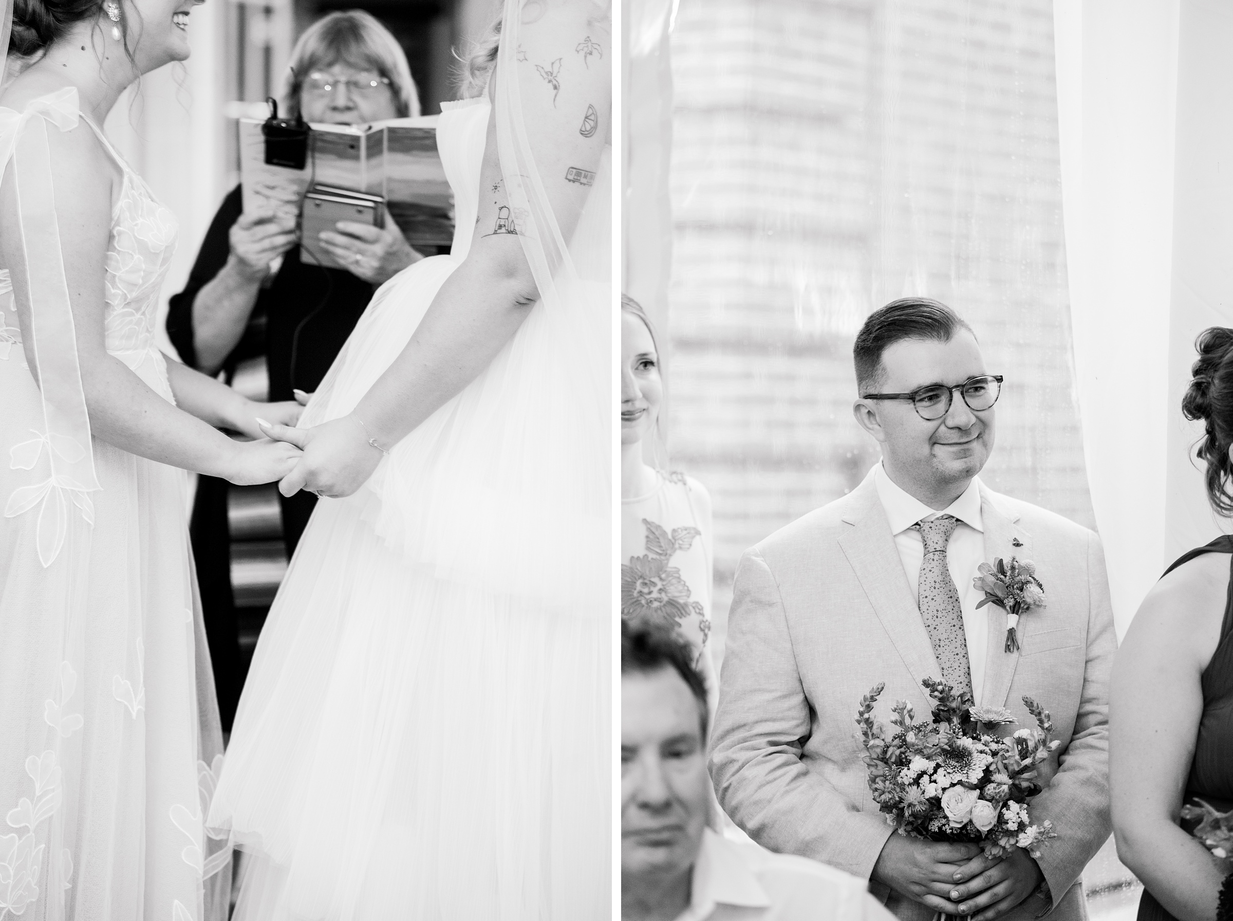 Kara and Kendall's vibrant summer wedding at the Woodend Nature Sanctuary photographed by Baltimore Wedding Photographer Cait Kramer.
