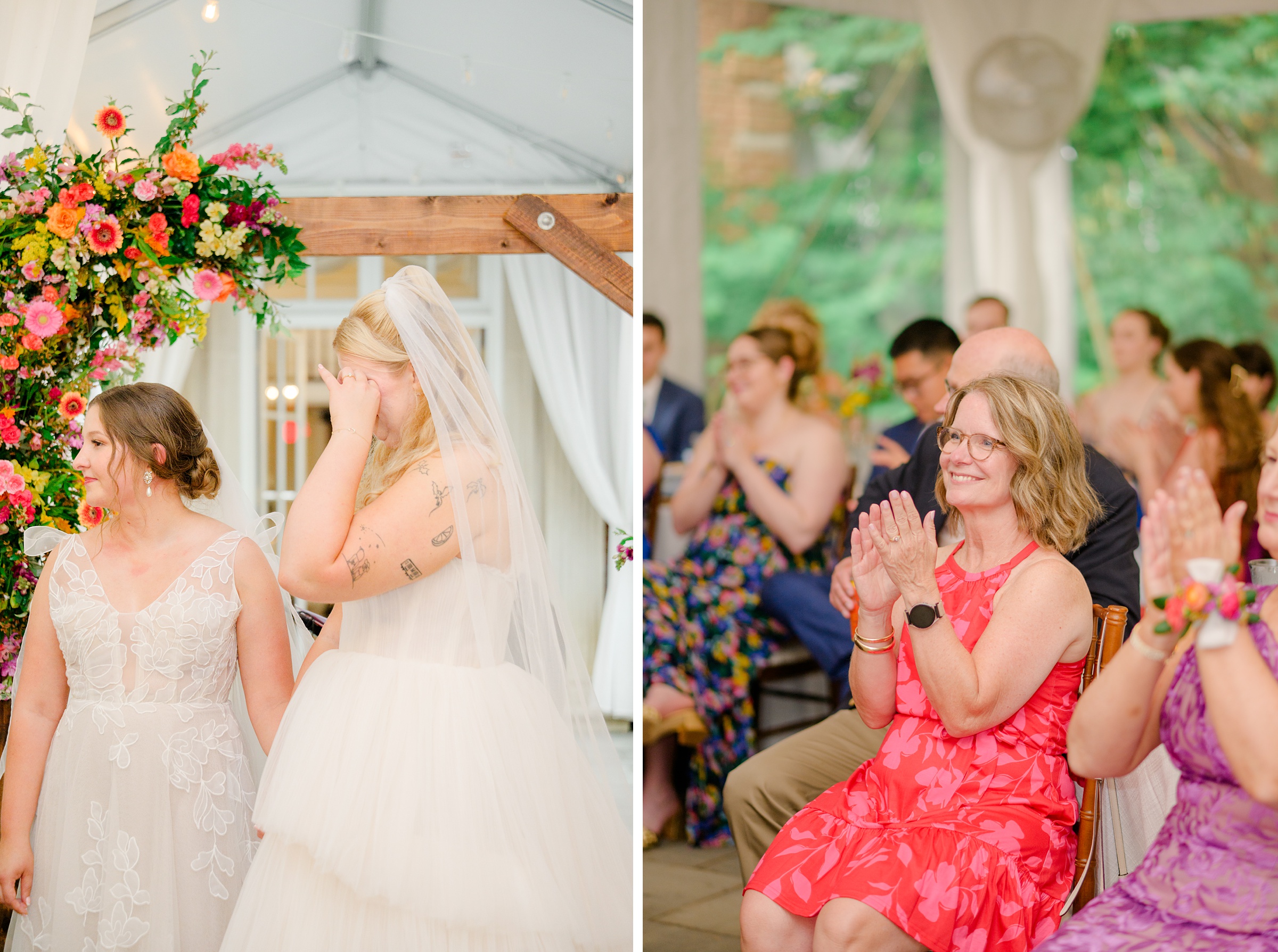 Kara and Kendall's vibrant summer wedding at the Woodend Nature Sanctuary photographed by Baltimore Wedding Photographer Cait Kramer.