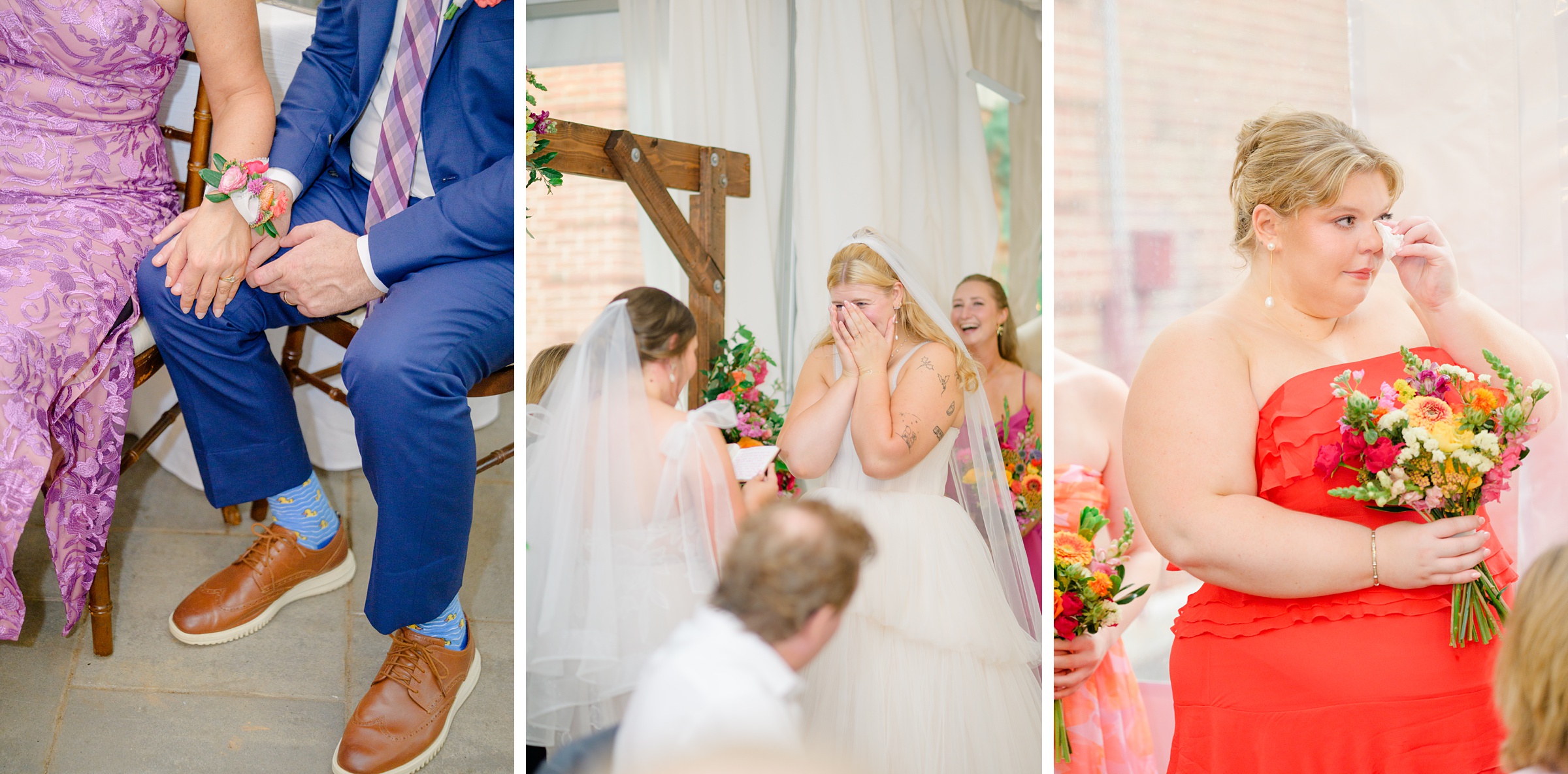 Kara and Kendall's vibrant summer wedding at the Woodend Nature Sanctuary photographed by Baltimore Wedding Photographer Cait Kramer.
