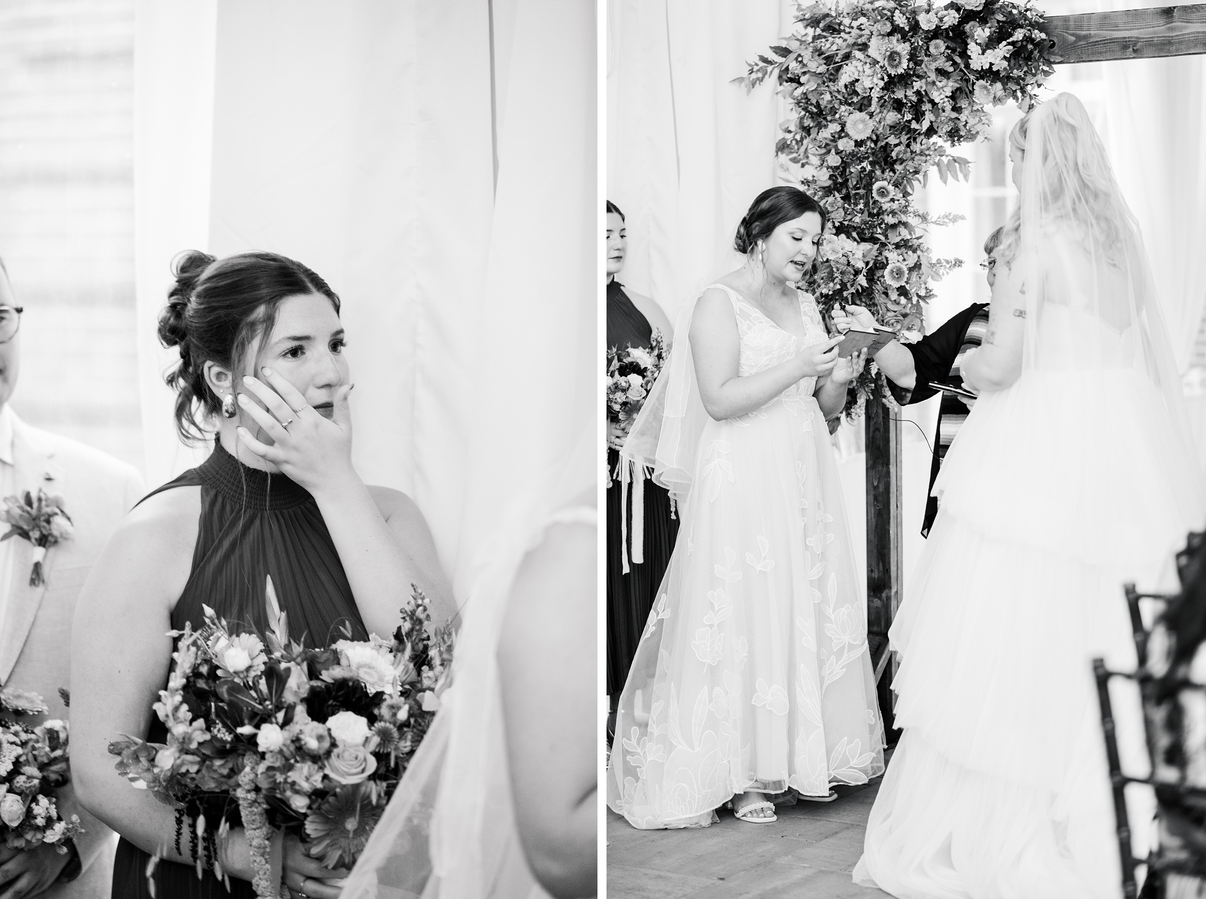 Kara and Kendall's vibrant summer wedding at the Woodend Nature Sanctuary photographed by Baltimore Wedding Photographer Cait Kramer.