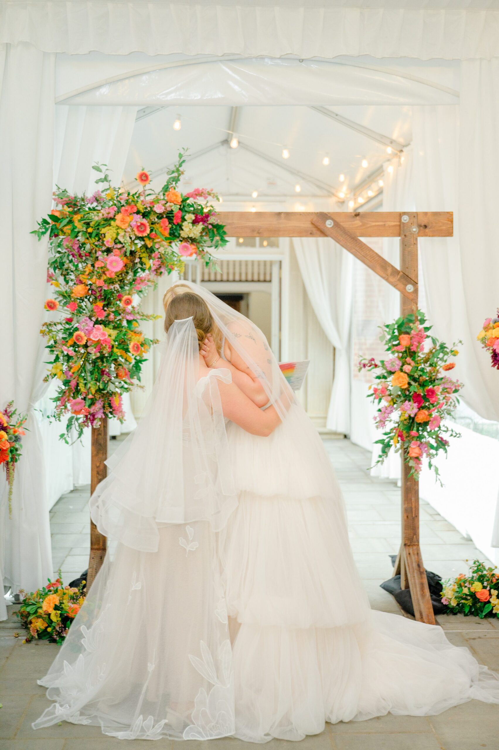 Kara and Kendall's vibrant summer wedding at the Woodend Nature Sanctuary photographed by Baltimore Wedding Photographer Cait Kramer.