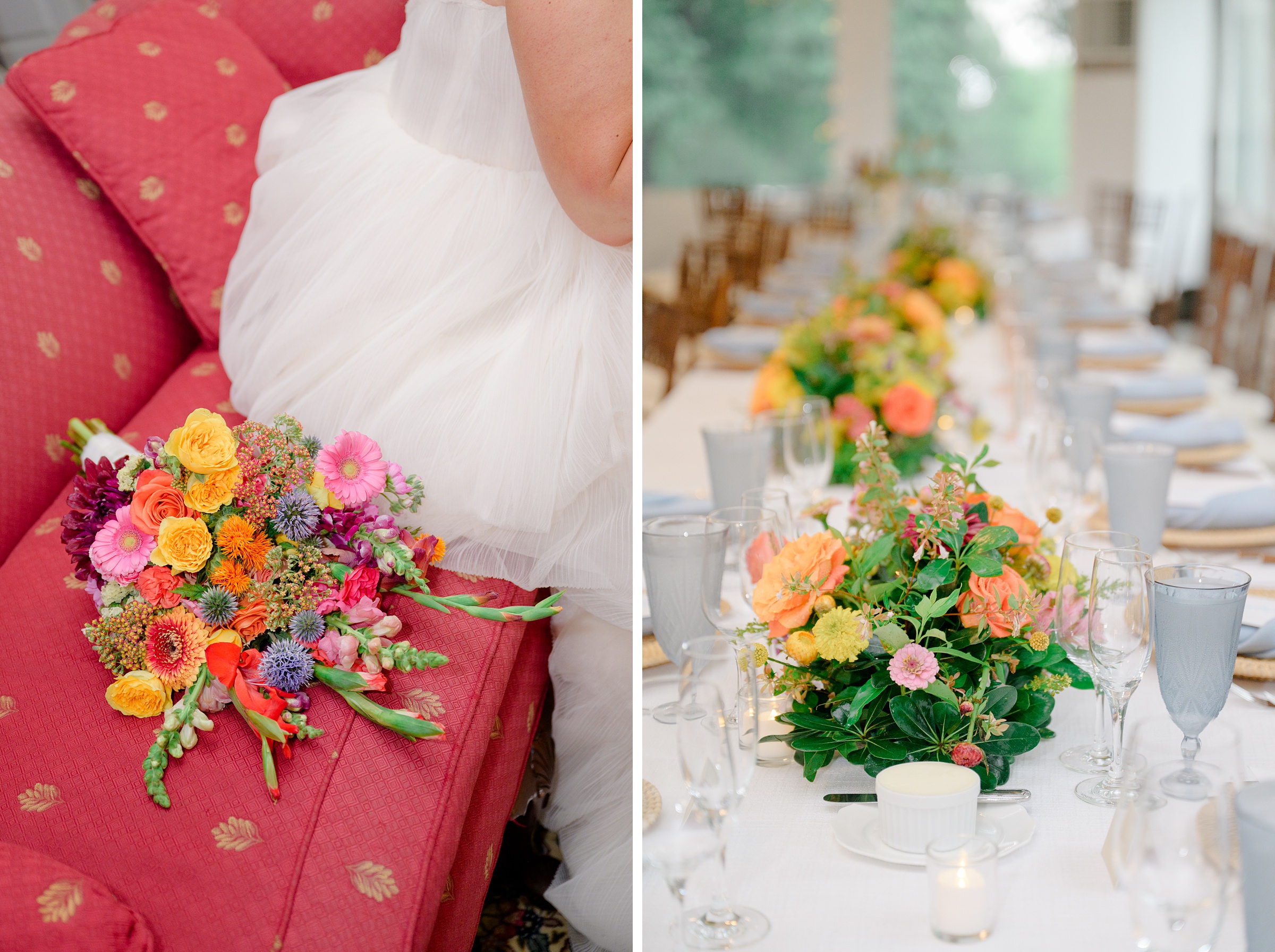 Kara and Kendall's vibrant summer wedding at the Woodend Nature Sanctuary photographed by Baltimore Wedding Photographer Cait Kramer.