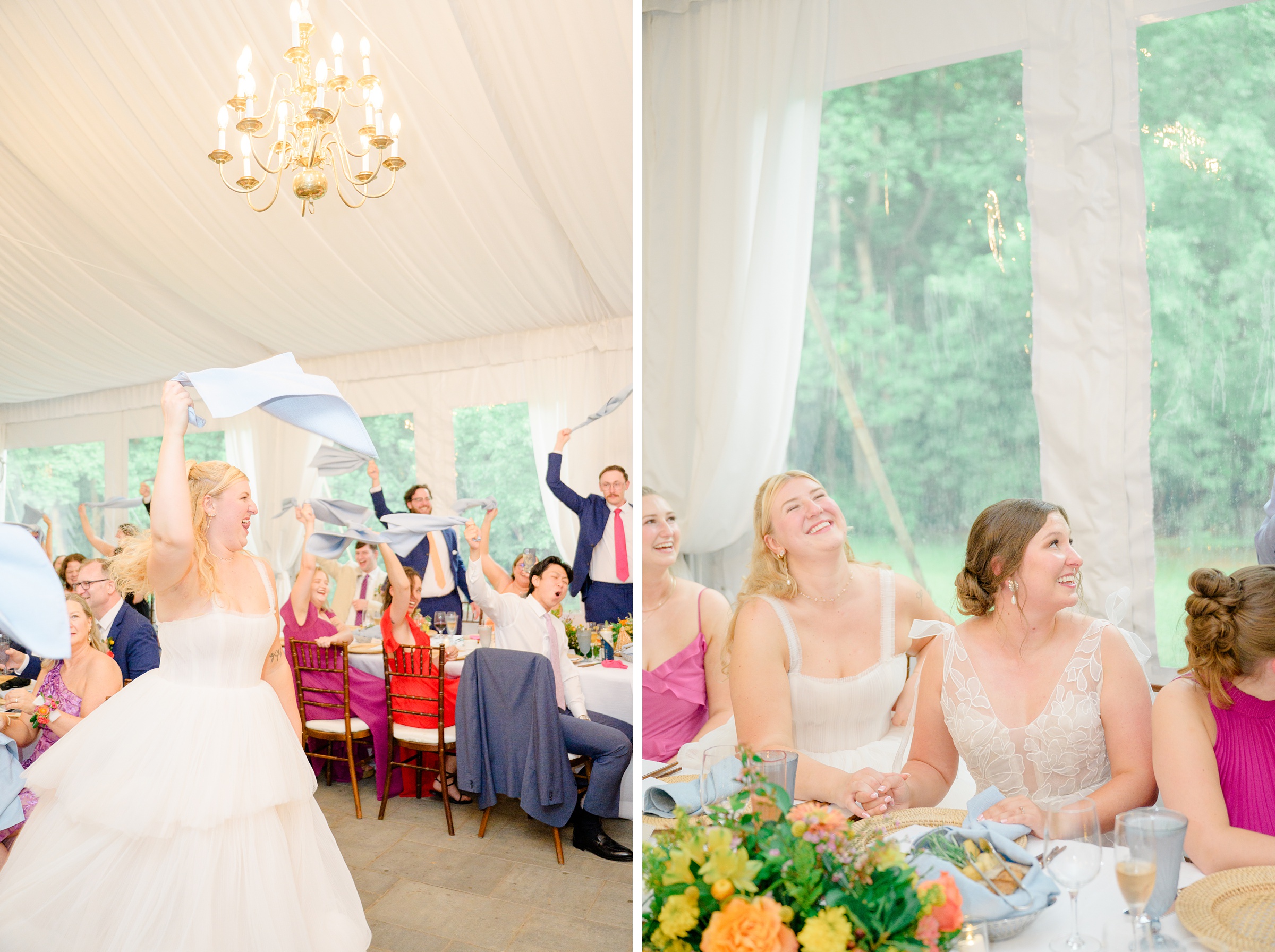 Kara and Kendall's vibrant summer wedding at the Woodend Nature Sanctuary photographed by Baltimore Wedding Photographer Cait Kramer.