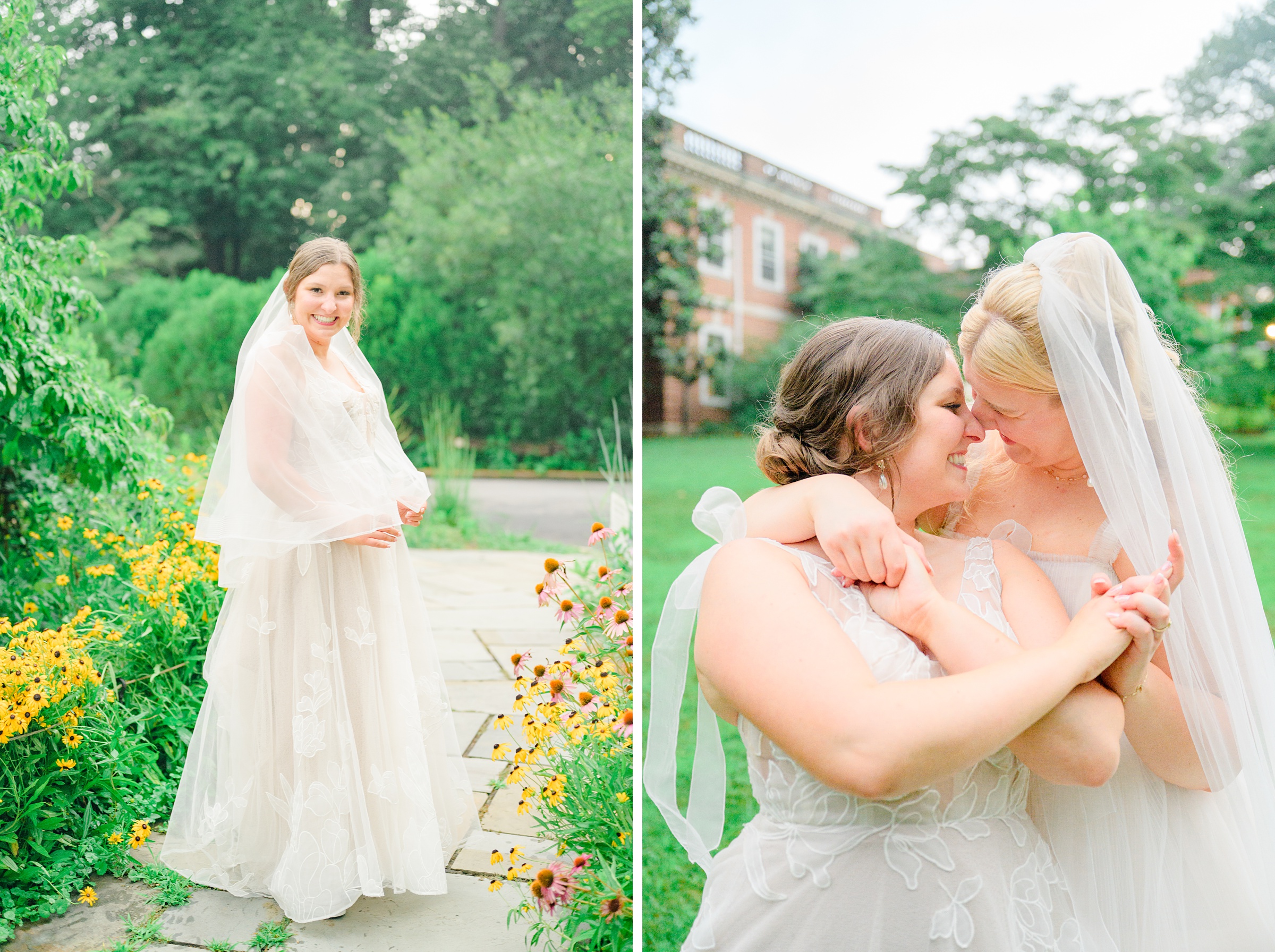 Kara and Kendall's vibrant summer wedding at the Woodend Nature Sanctuary photographed by Baltimore Wedding Photographer Cait Kramer.