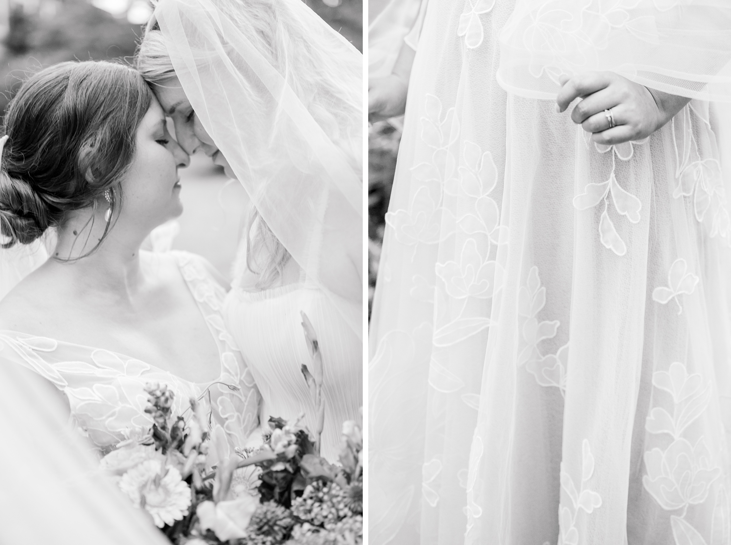 Kara and Kendall's vibrant summer wedding at the Woodend Nature Sanctuary photographed by Baltimore Wedding Photographer Cait Kramer.
