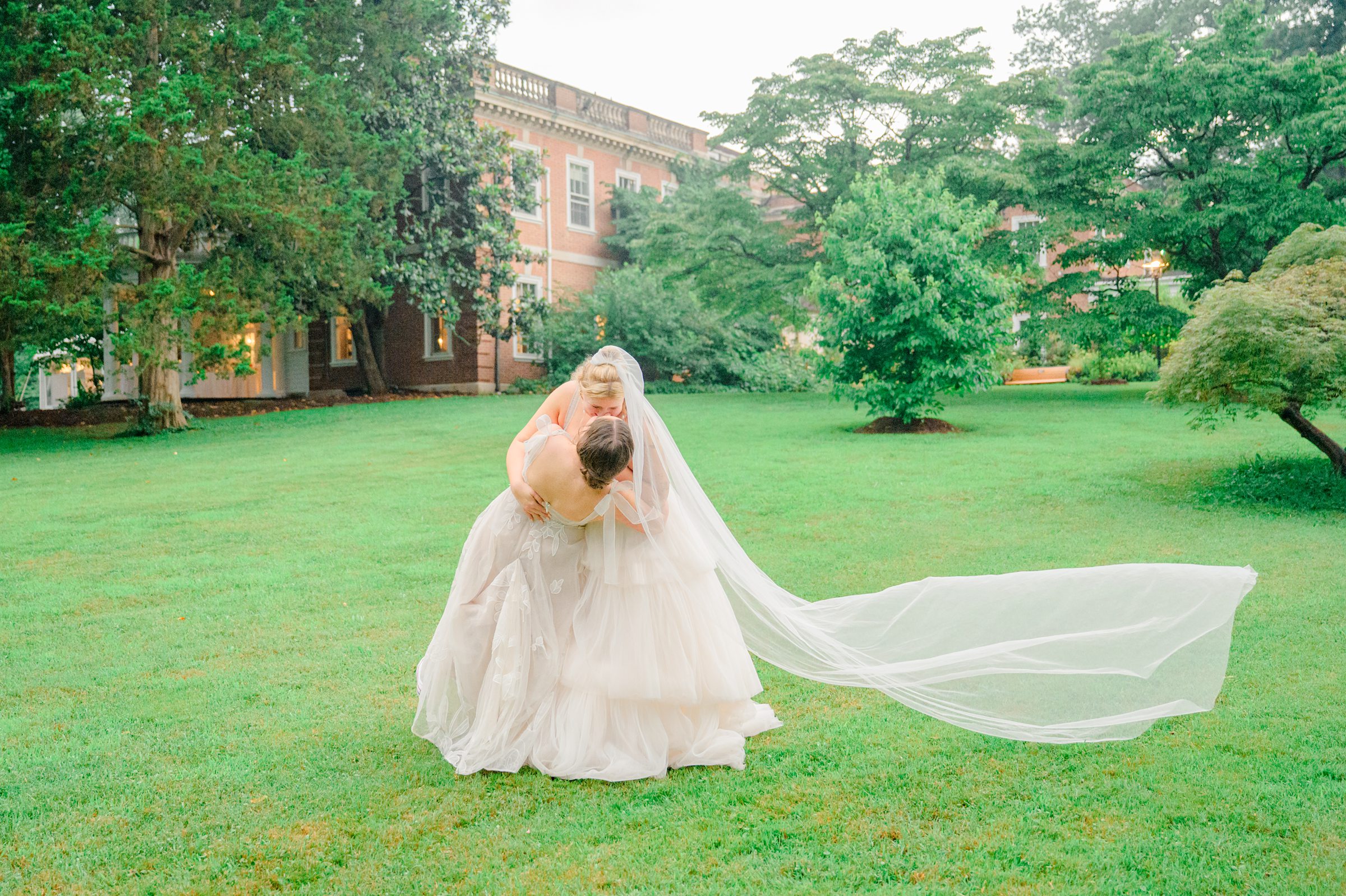 Kara and Kendall's vibrant summer wedding at the Woodend Nature Sanctuary photographed by Baltimore Wedding Photographer Cait Kramer.