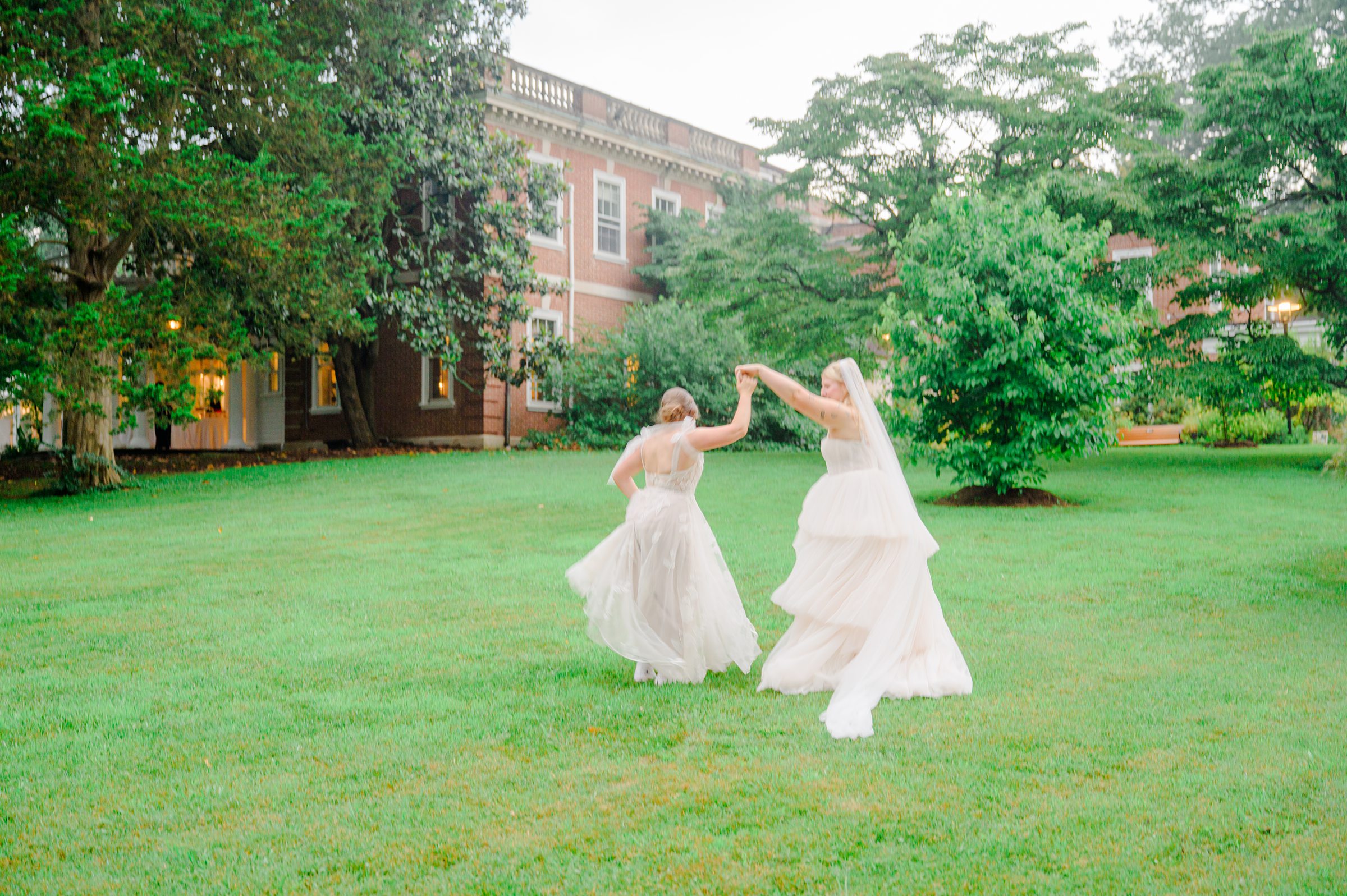 Kara and Kendall's vibrant summer wedding at the Woodend Nature Sanctuary photographed by Baltimore Wedding Photographer Cait Kramer.