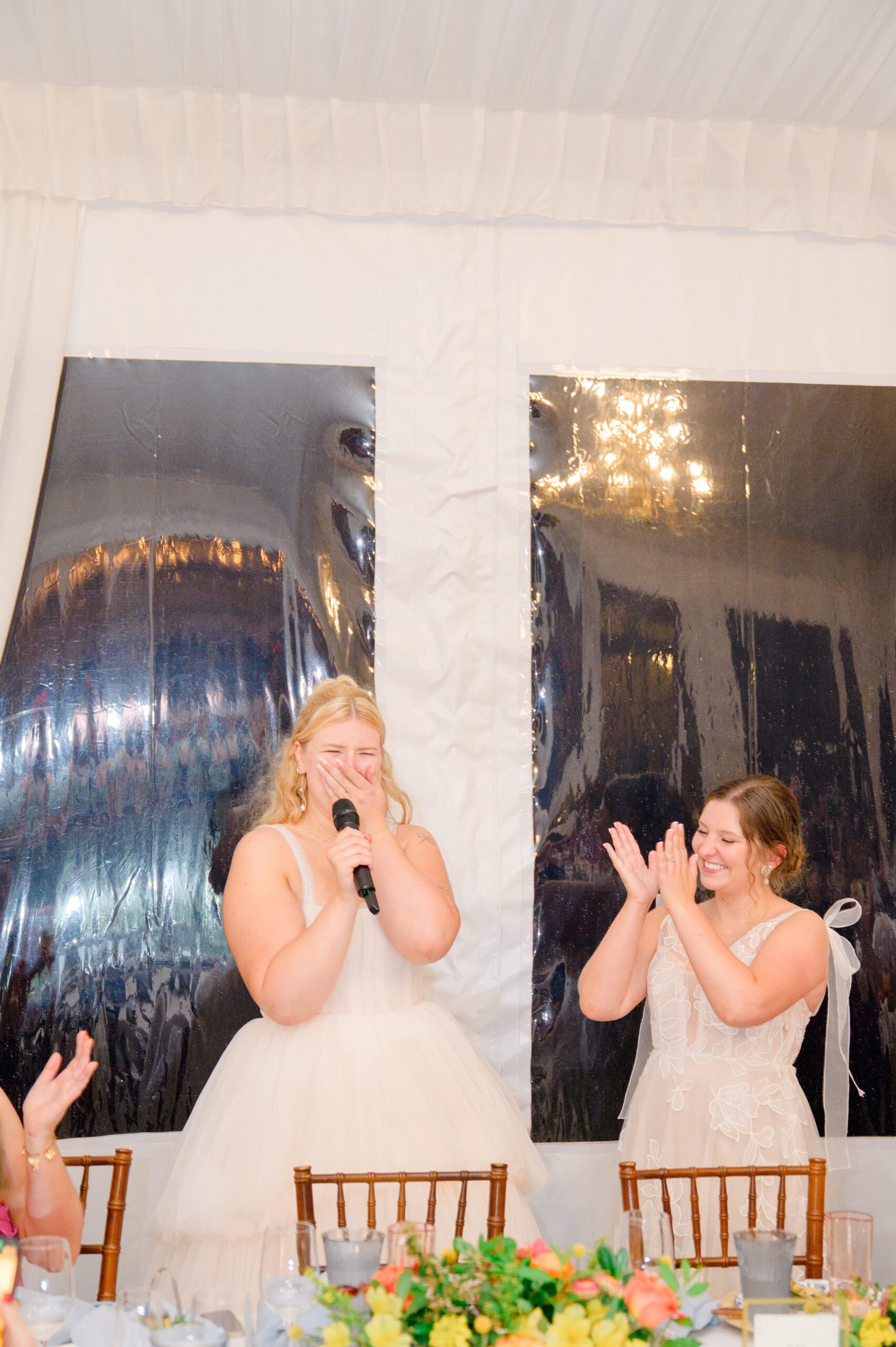 Kara and Kendall's vibrant summer wedding at the Woodend Nature Sanctuary photographed by Baltimore Wedding Photographer Cait Kramer.