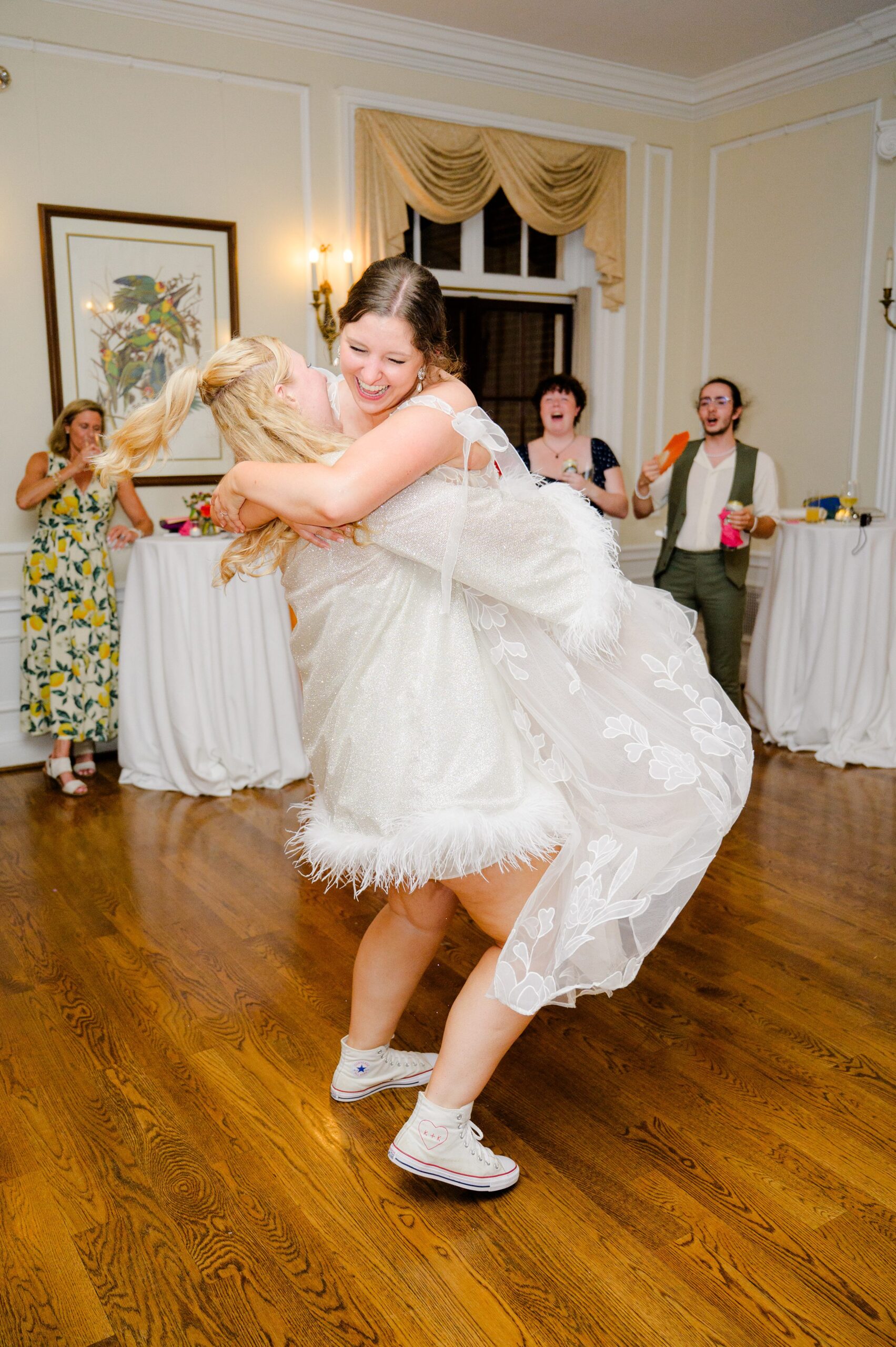 Kara and Kendall's vibrant summer wedding at the Woodend Nature Sanctuary photographed by Baltimore Wedding Photographer Cait Kramer.