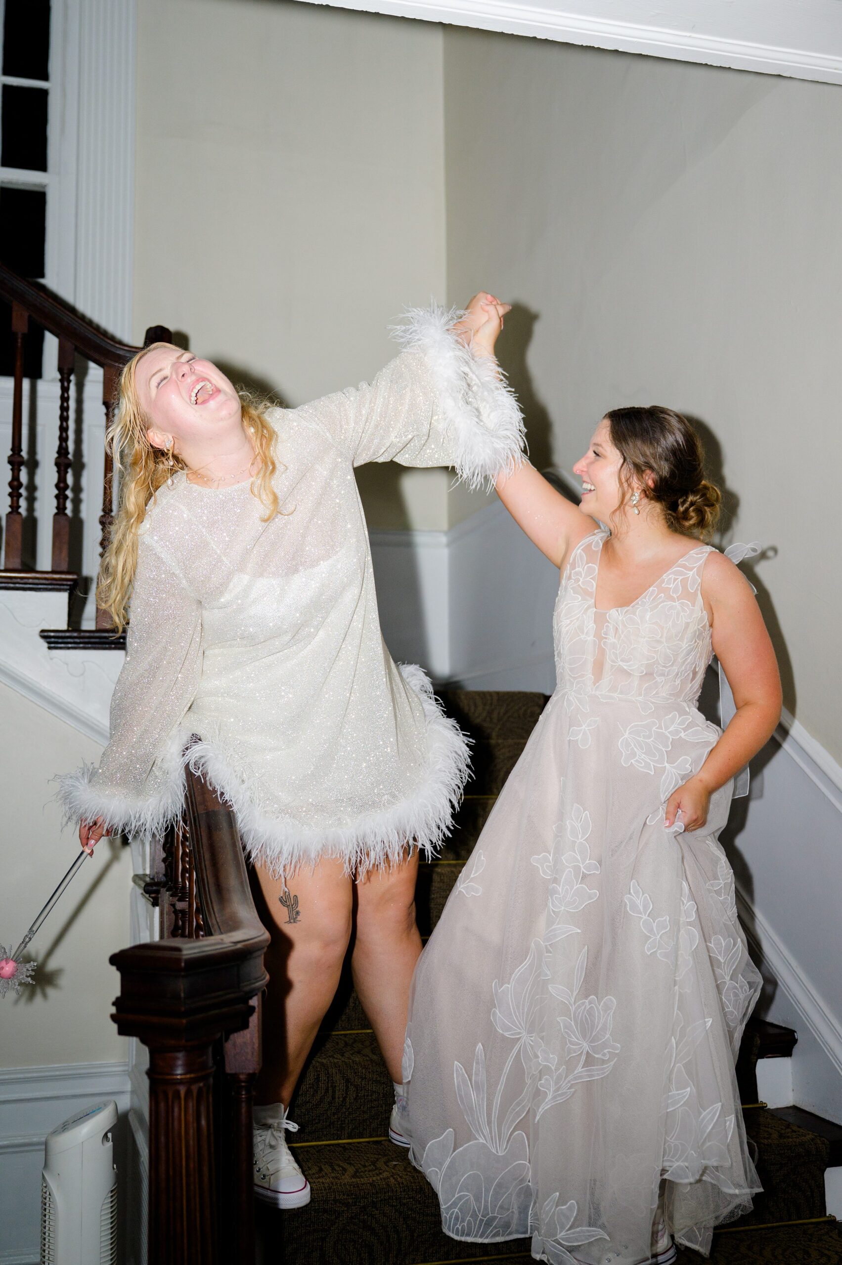 Kara and Kendall's vibrant summer wedding at the Woodend Nature Sanctuary photographed by Baltimore Wedding Photographer Cait Kramer.