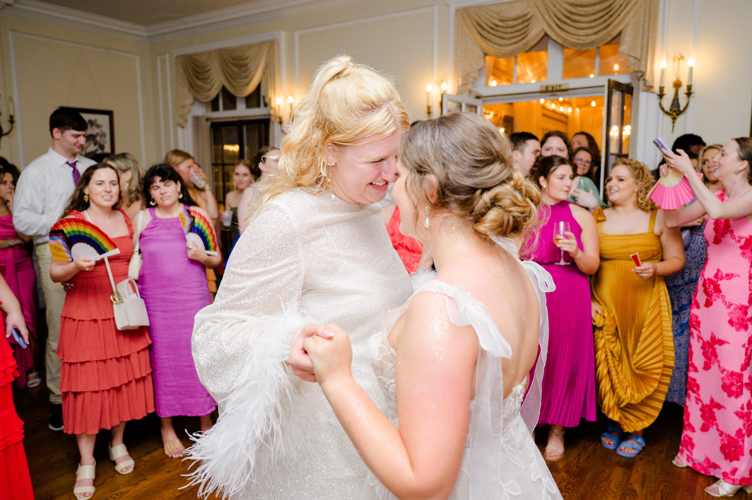 Kara and Kendall's vibrant summer wedding at the Woodend Nature Sanctuary photographed by Baltimore Wedding Photographer Cait Kramer.