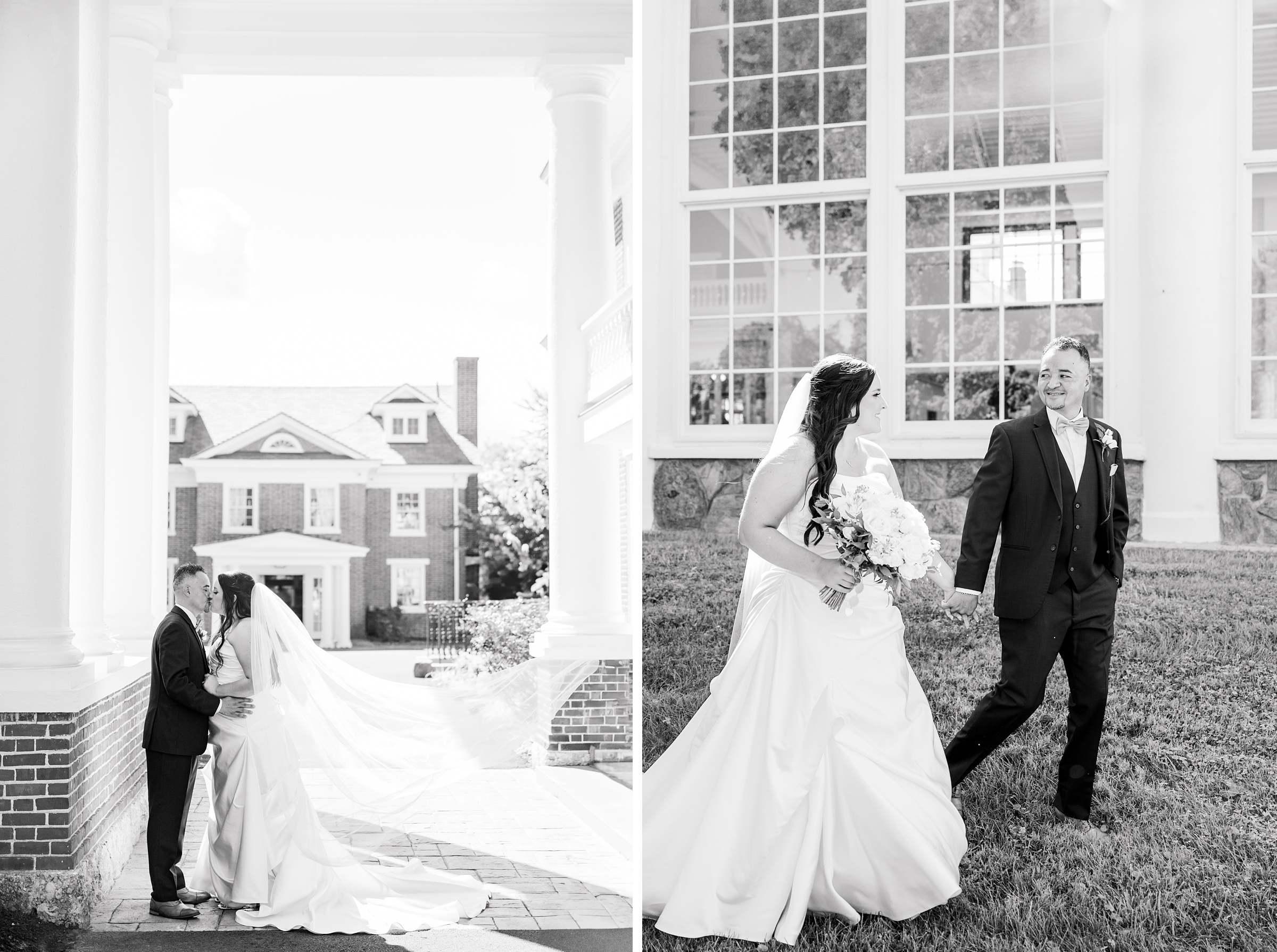 Summer wedding day at Raspberry Plain Manor in Leesburg, Virginia. Photographed by Baltimore Wedding Photographer Cait Kramer.