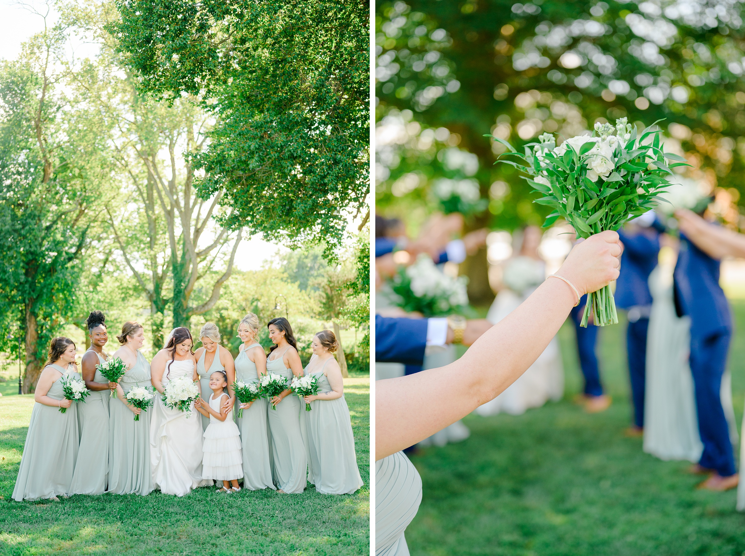 Summer wedding day at Raspberry Plain Manor in Leesburg, Virginia. Photographed by Baltimore Wedding Photographer Cait Kramer.