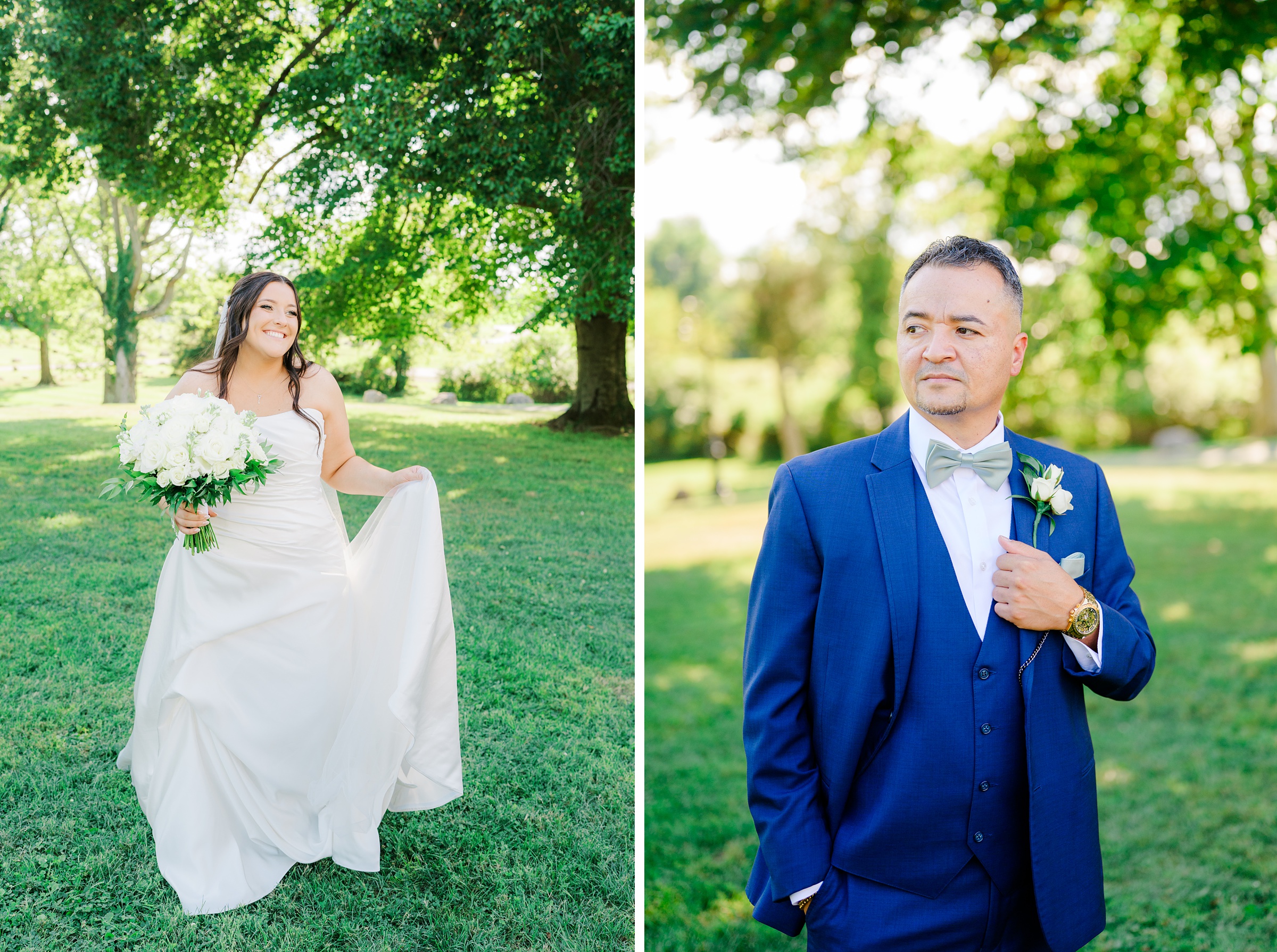Summer wedding day at Raspberry Plain Manor in Leesburg, Virginia. Photographed by Baltimore Wedding Photographer Cait Kramer.