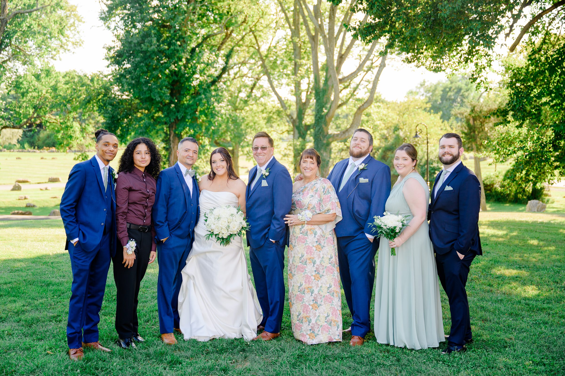 Summer wedding day at Raspberry Plain Manor in Leesburg, Virginia. Photographed by Baltimore Wedding Photographer Cait Kramer.