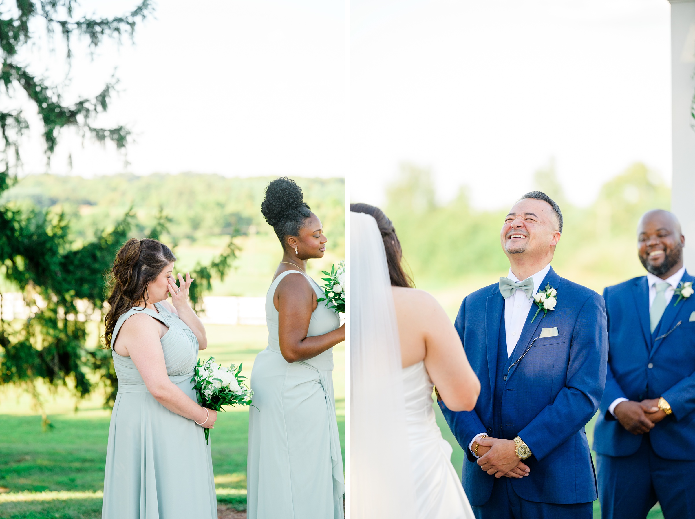 Summer wedding day at Raspberry Plain Manor in Leesburg, Virginia. Photographed by Baltimore Wedding Photographer Cait Kramer.