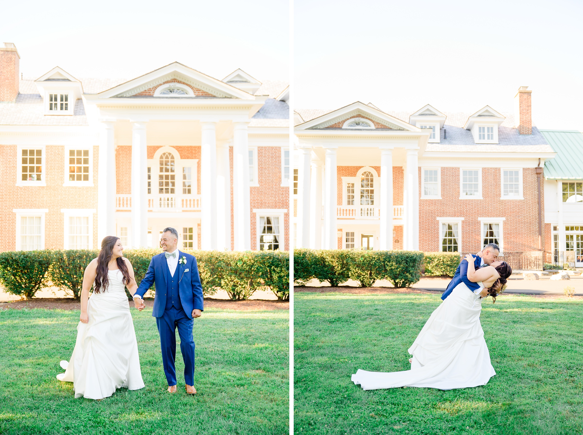 Summer wedding day at Raspberry Plain Manor in Leesburg, Virginia. Photographed by Baltimore Wedding Photographer Cait Kramer.
