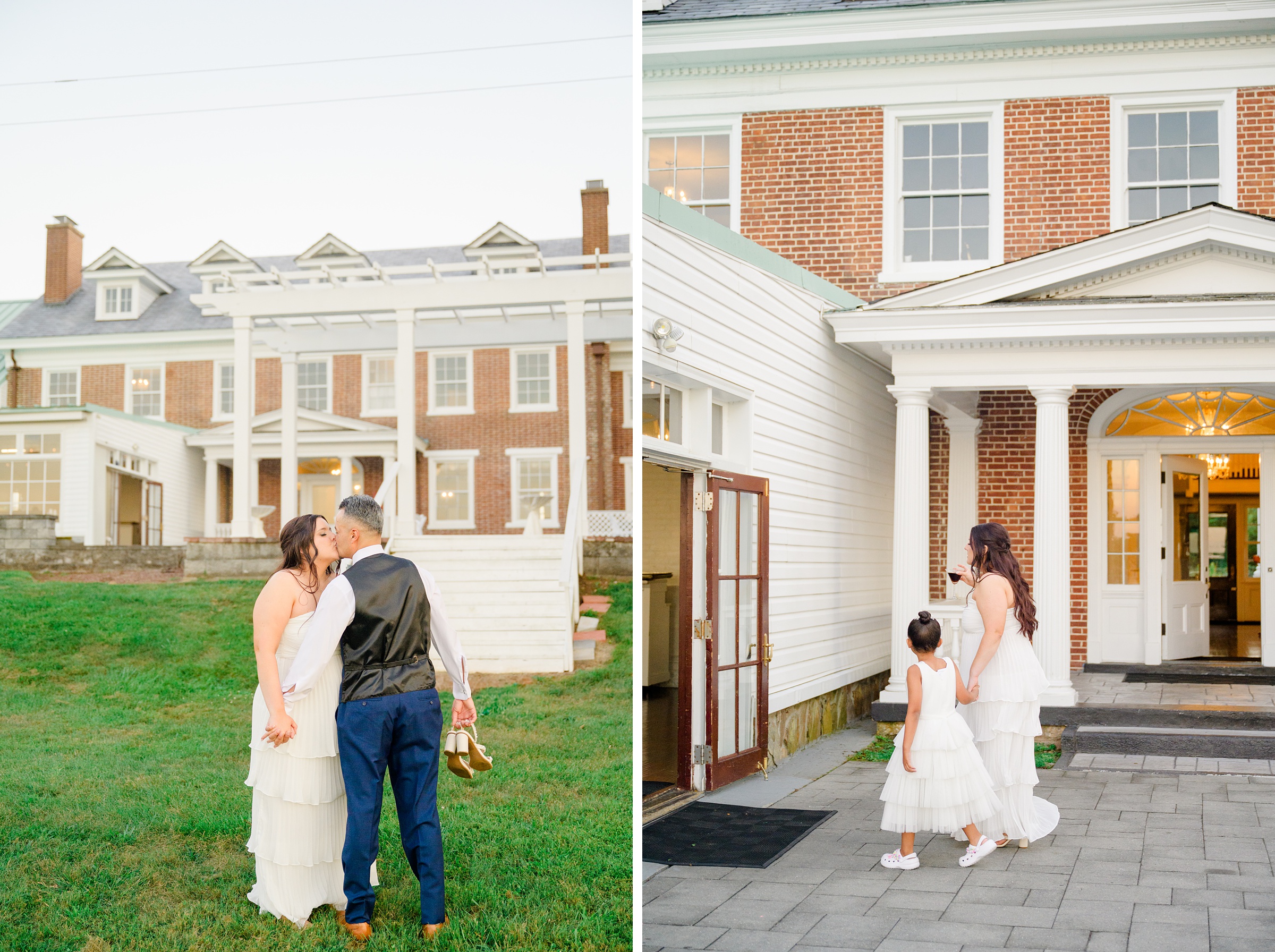 Summer wedding day at Raspberry Plain Manor in Leesburg, Virginia. Photographed by Baltimore Wedding Photographer Cait Kramer.
