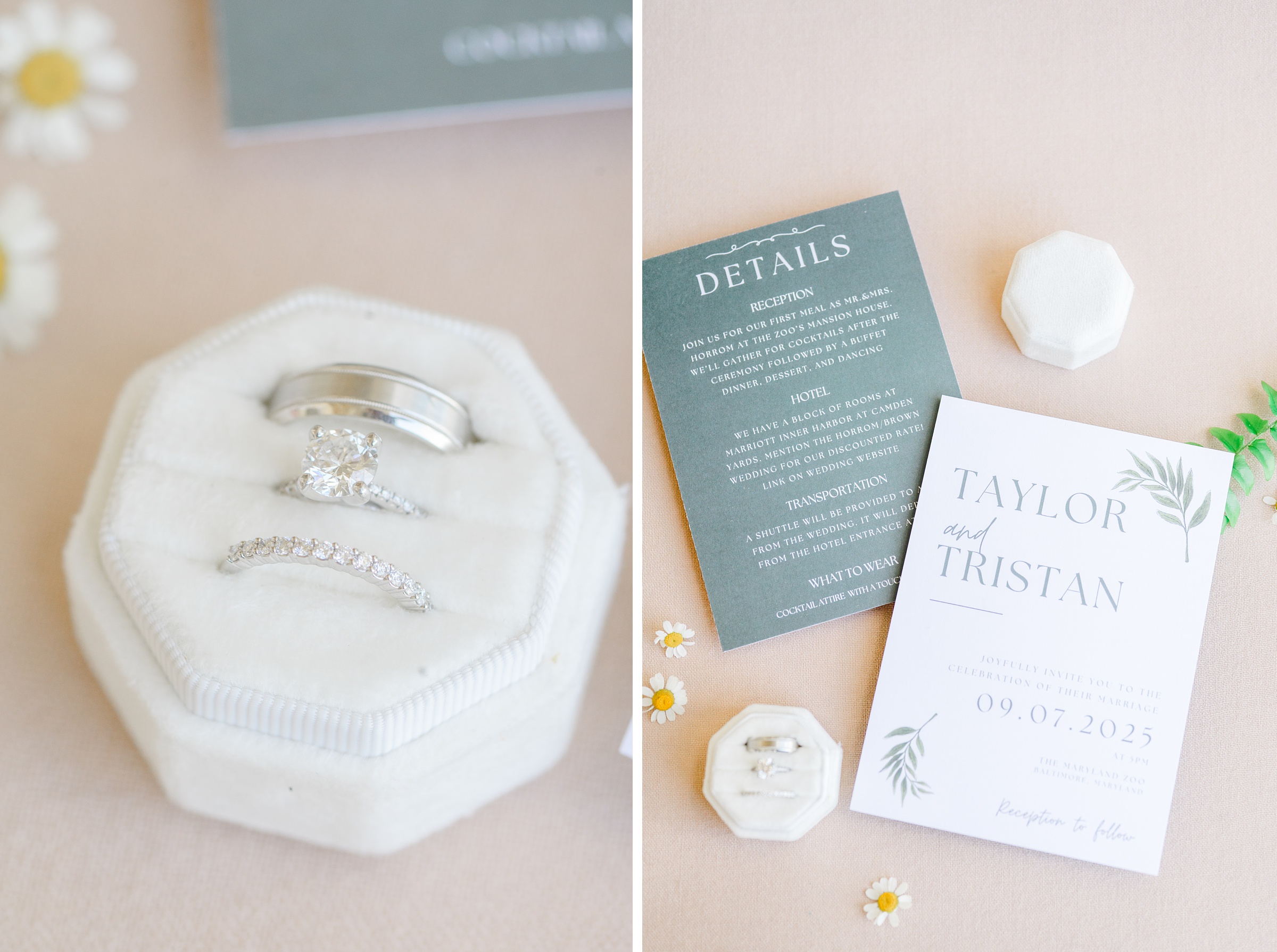 Bridal details at Maryland Zoo wedding photographed by Baltimore Wedding Photographer Cait Kramer.