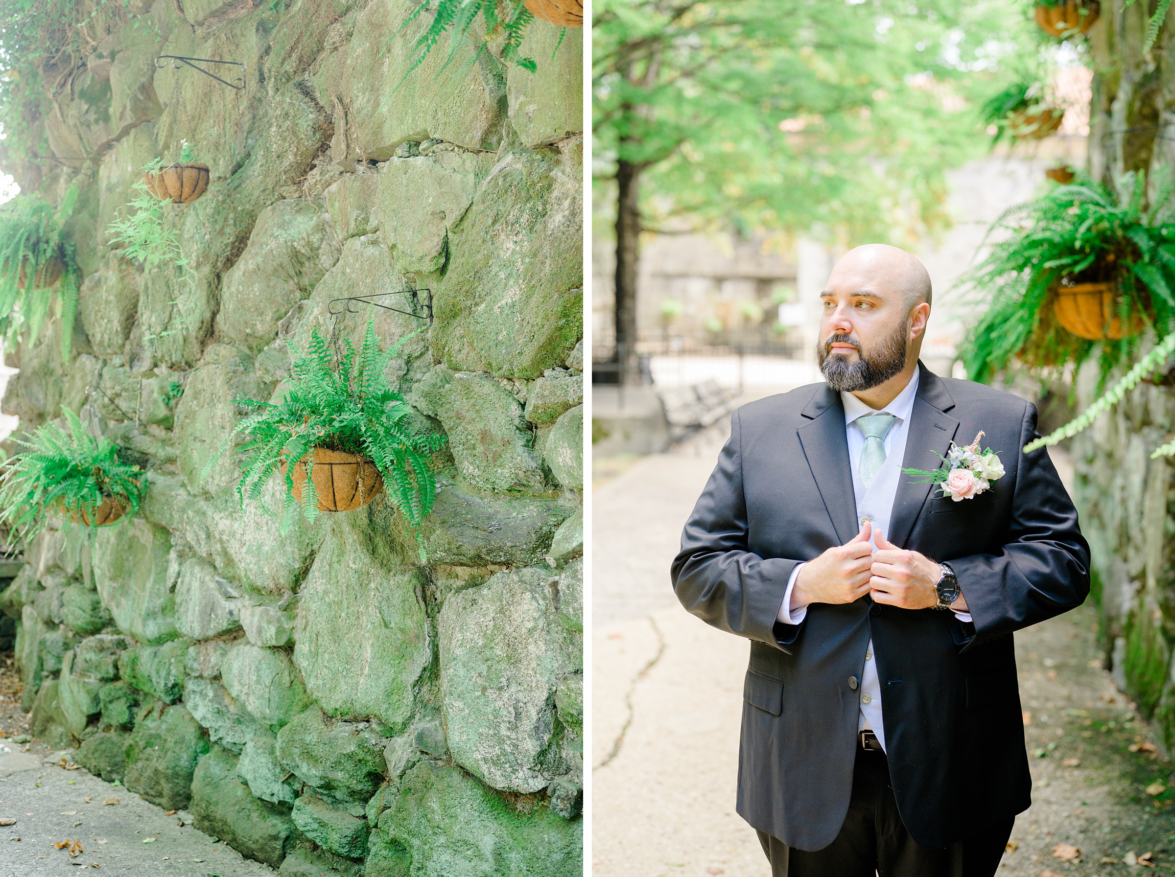 Groom portraits at Maryland Zoo wedding photographed by Baltimore Wedding Photographer Cait Kramer.