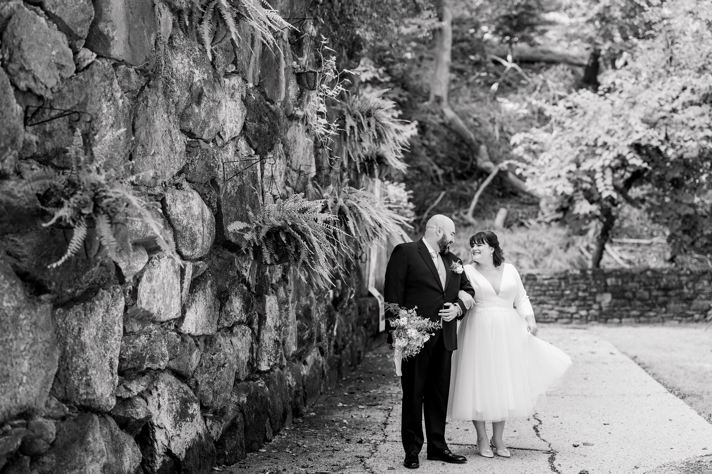 Bride and Groom portraits at Maryland Zoo wedding photographed by Baltimore Wedding Photographer Cait Kramer.