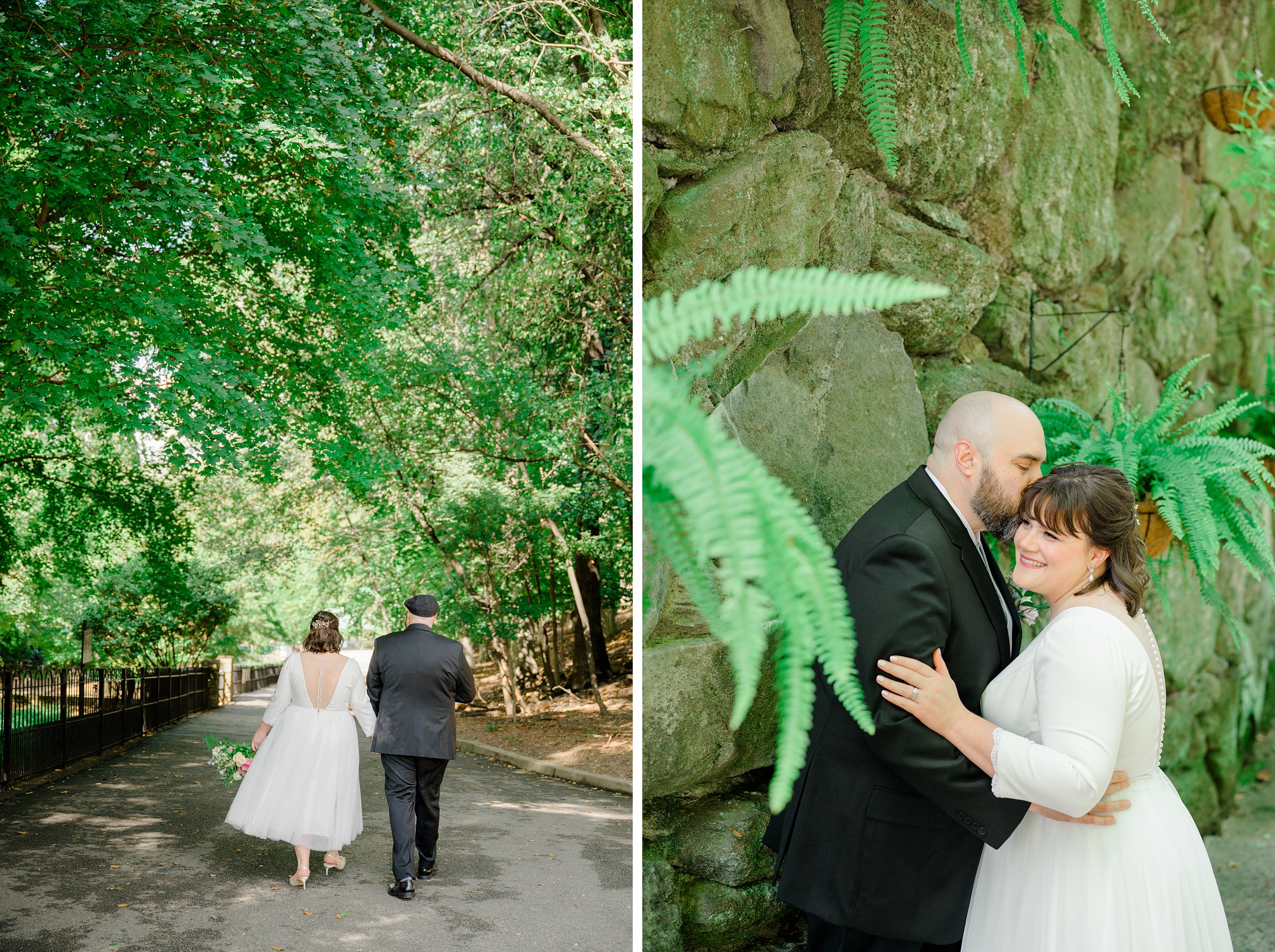 Bride and Groom portraits at Maryland Zoo wedding photographed by Baltimore Wedding Photographer Cait Kramer.