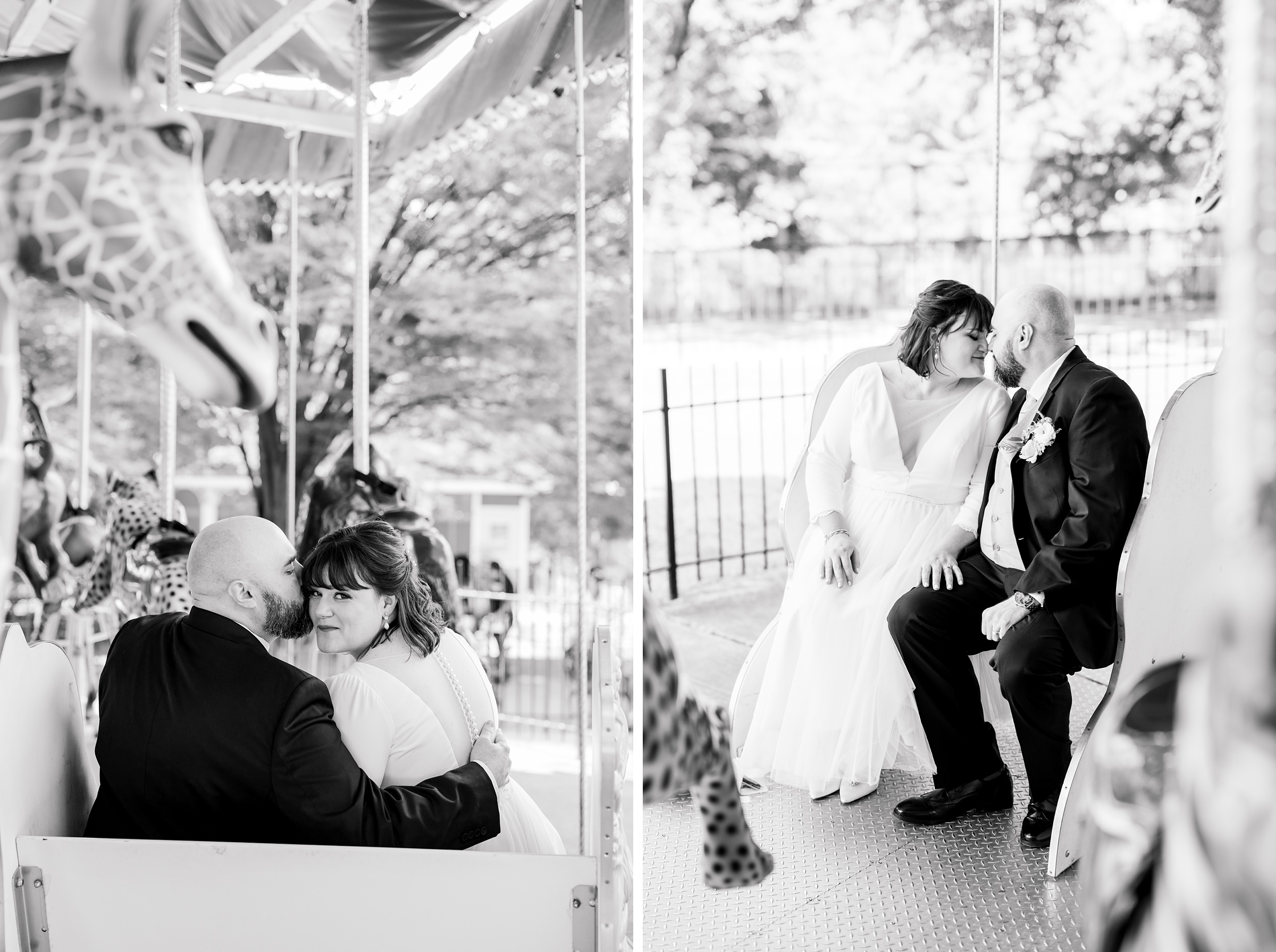 Bride and Groom portraits at Maryland Zoo wedding photographed by Baltimore Wedding Photographer Cait Kramer.