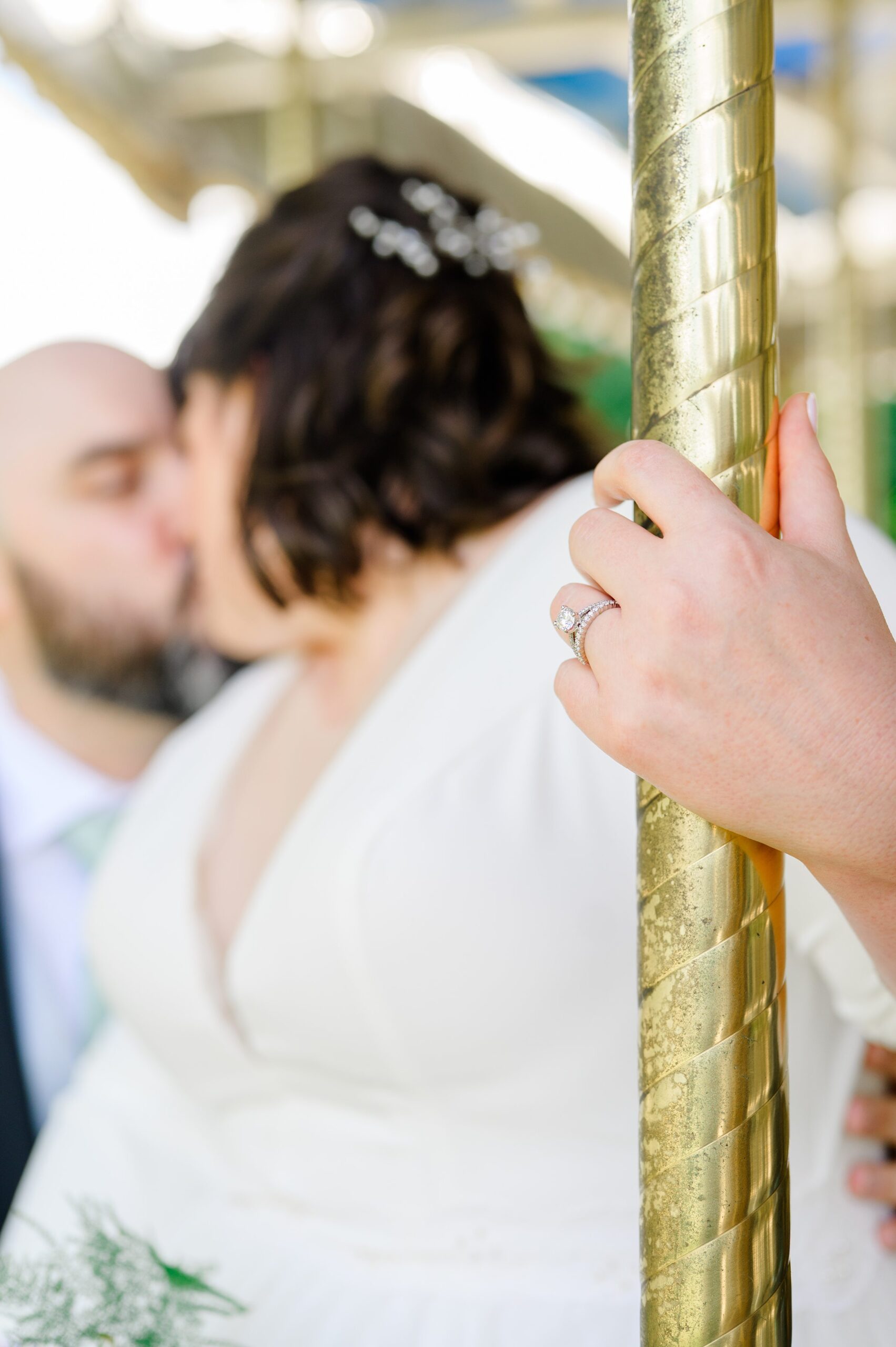 Bride and Groom portraits at Maryland Zoo wedding photographed by Baltimore Wedding Photographer Cait Kramer.