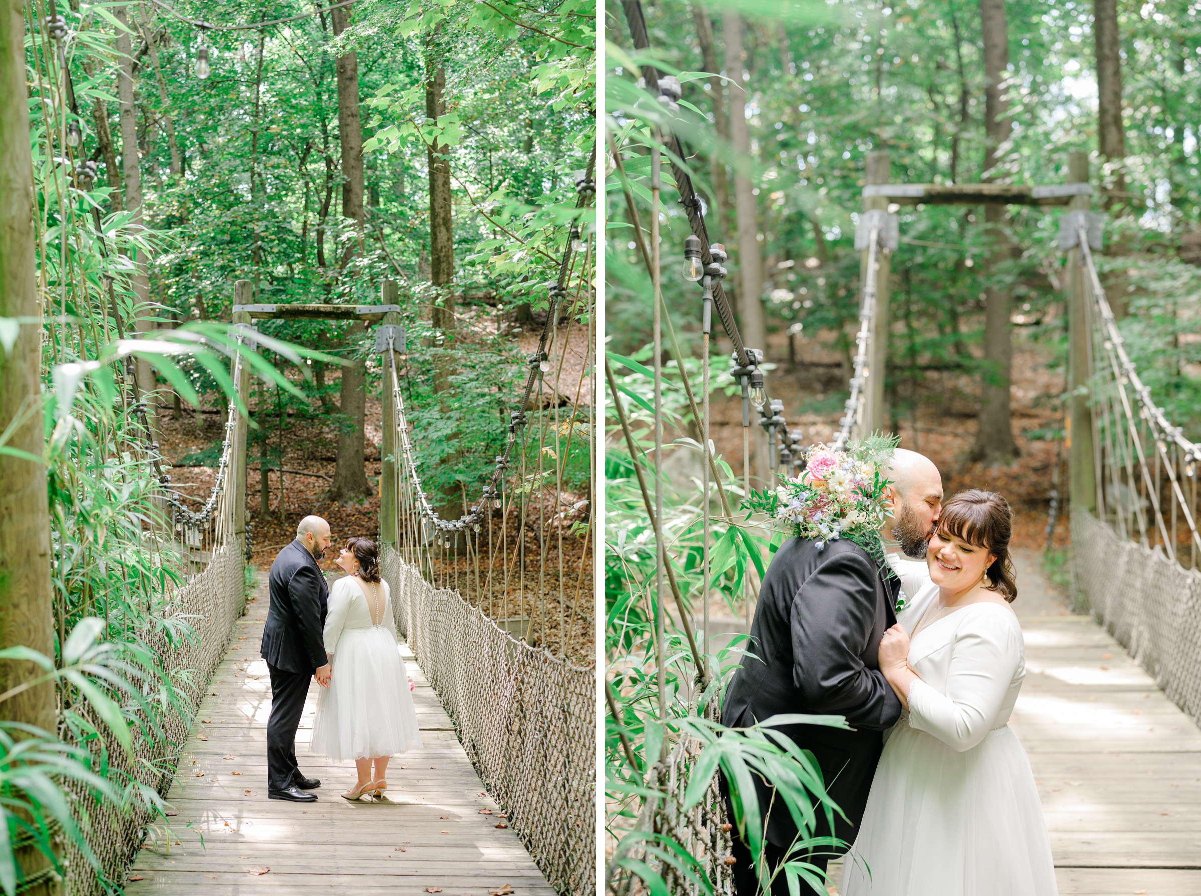 Bride and Groom portraits at Maryland Zoo wedding photographed by Baltimore Wedding Photographer Cait Kramer.
